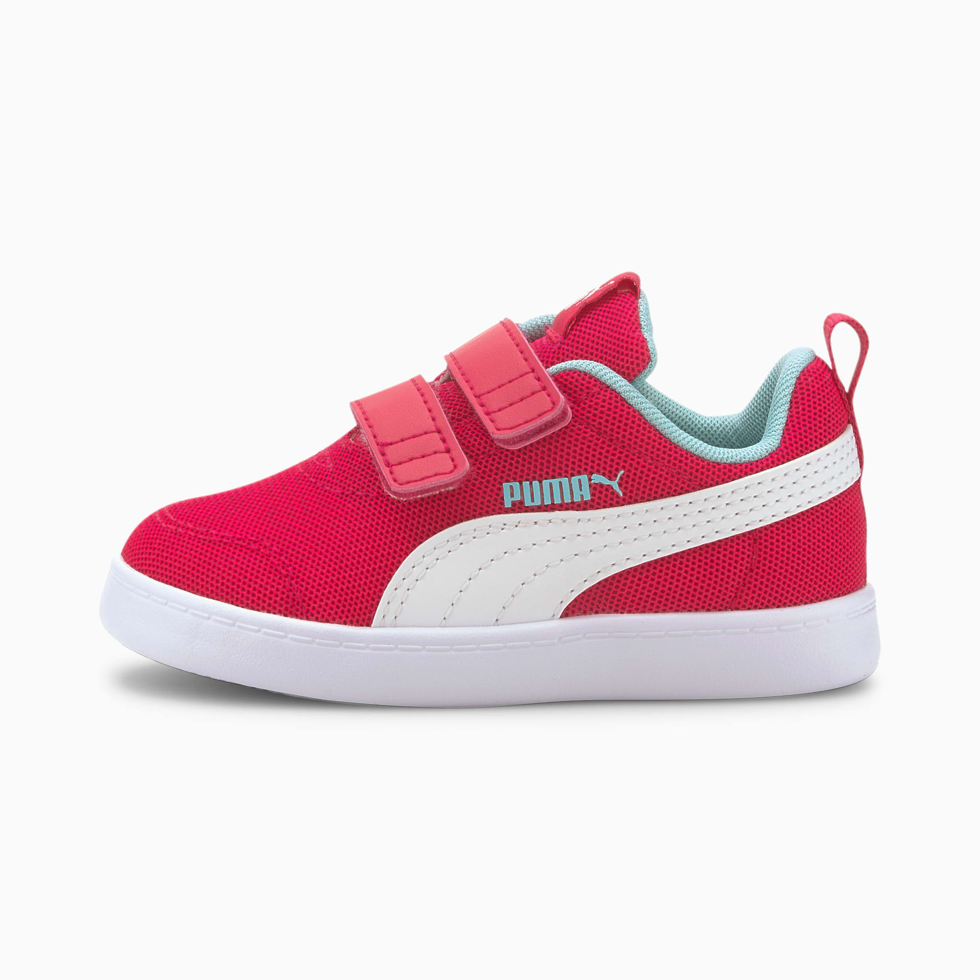Courtflex V2 Mesh Babies' Trainers, BRIGHT ROSE-Gulf Stream, large-SEA