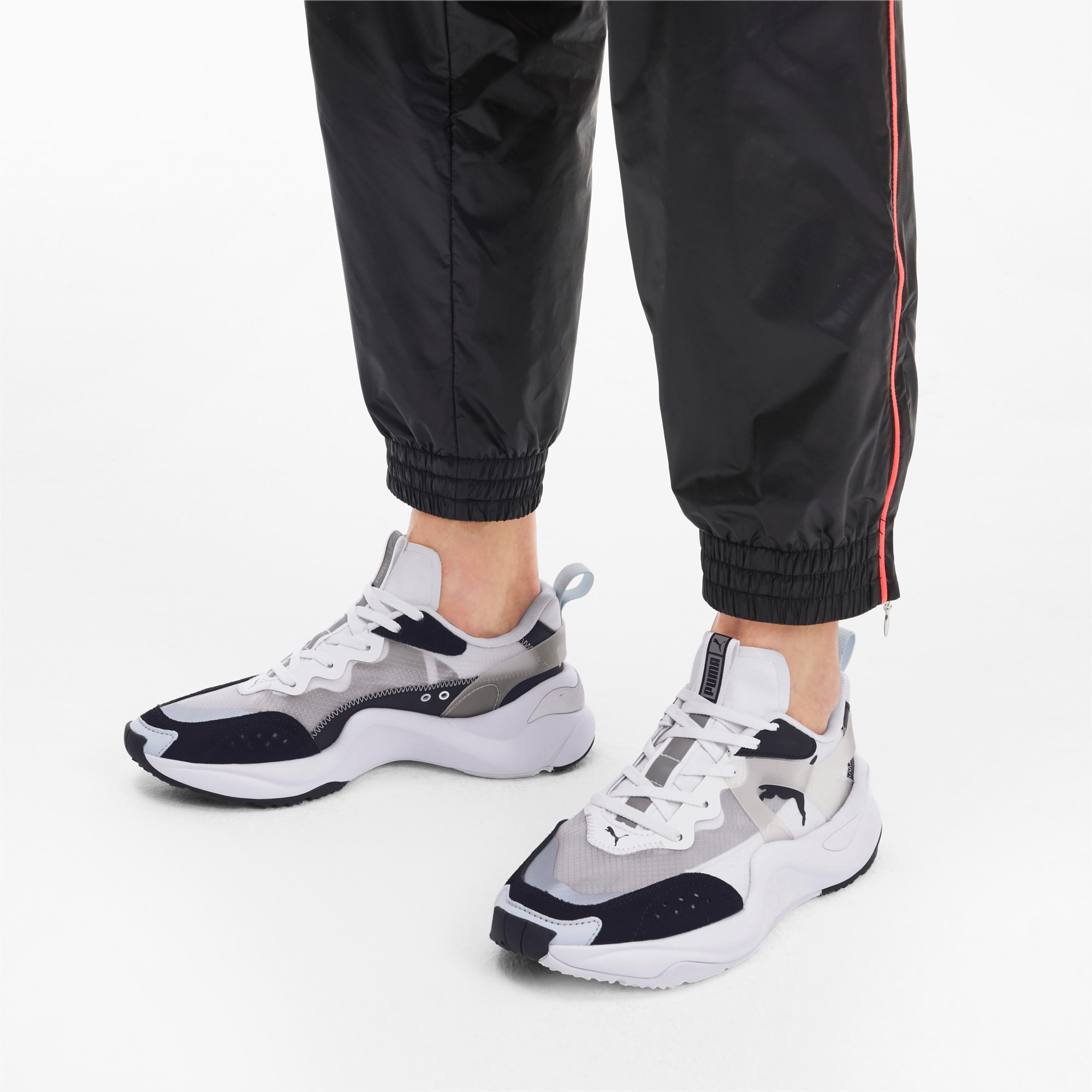 puma grey trainers womens