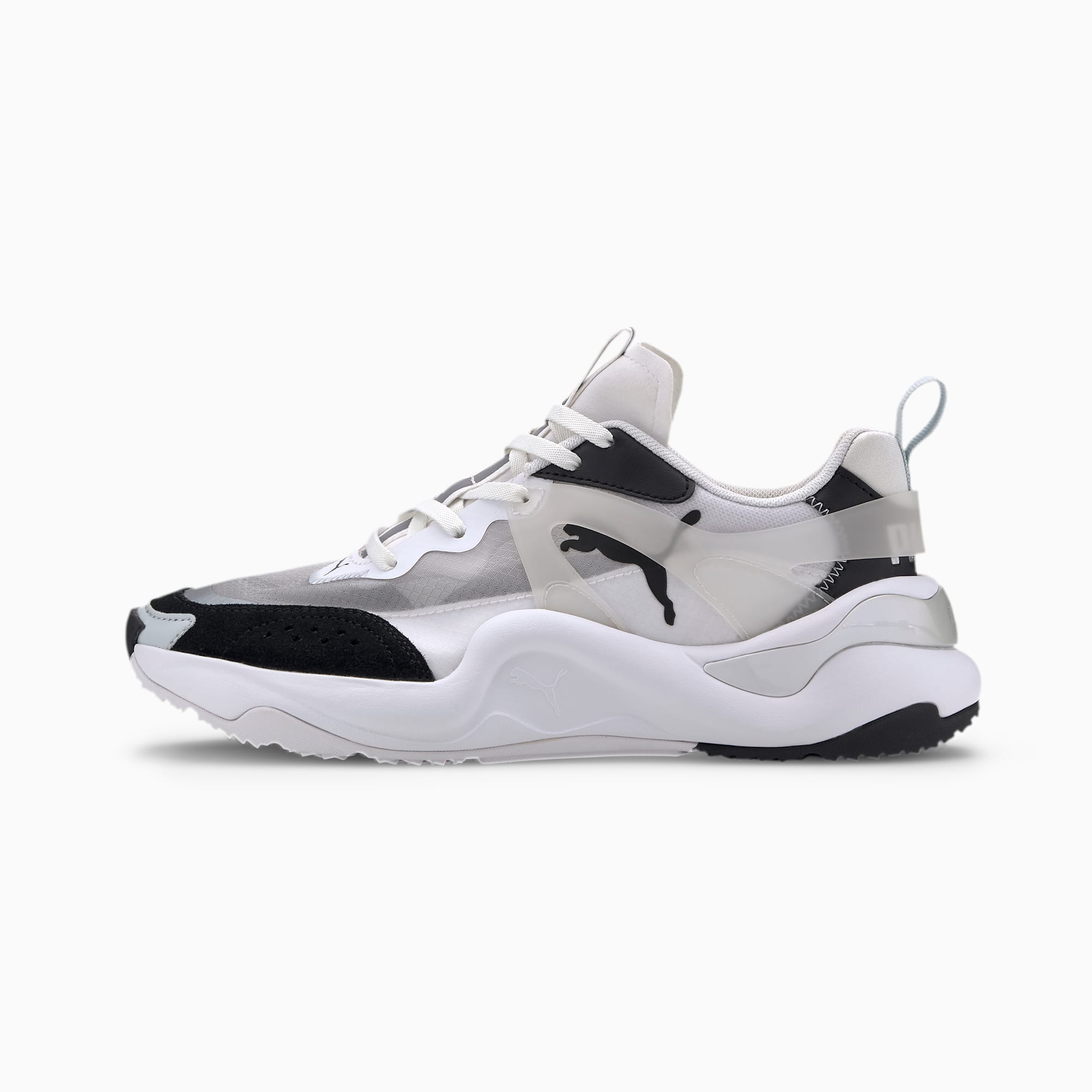 puma black and white shoes womens