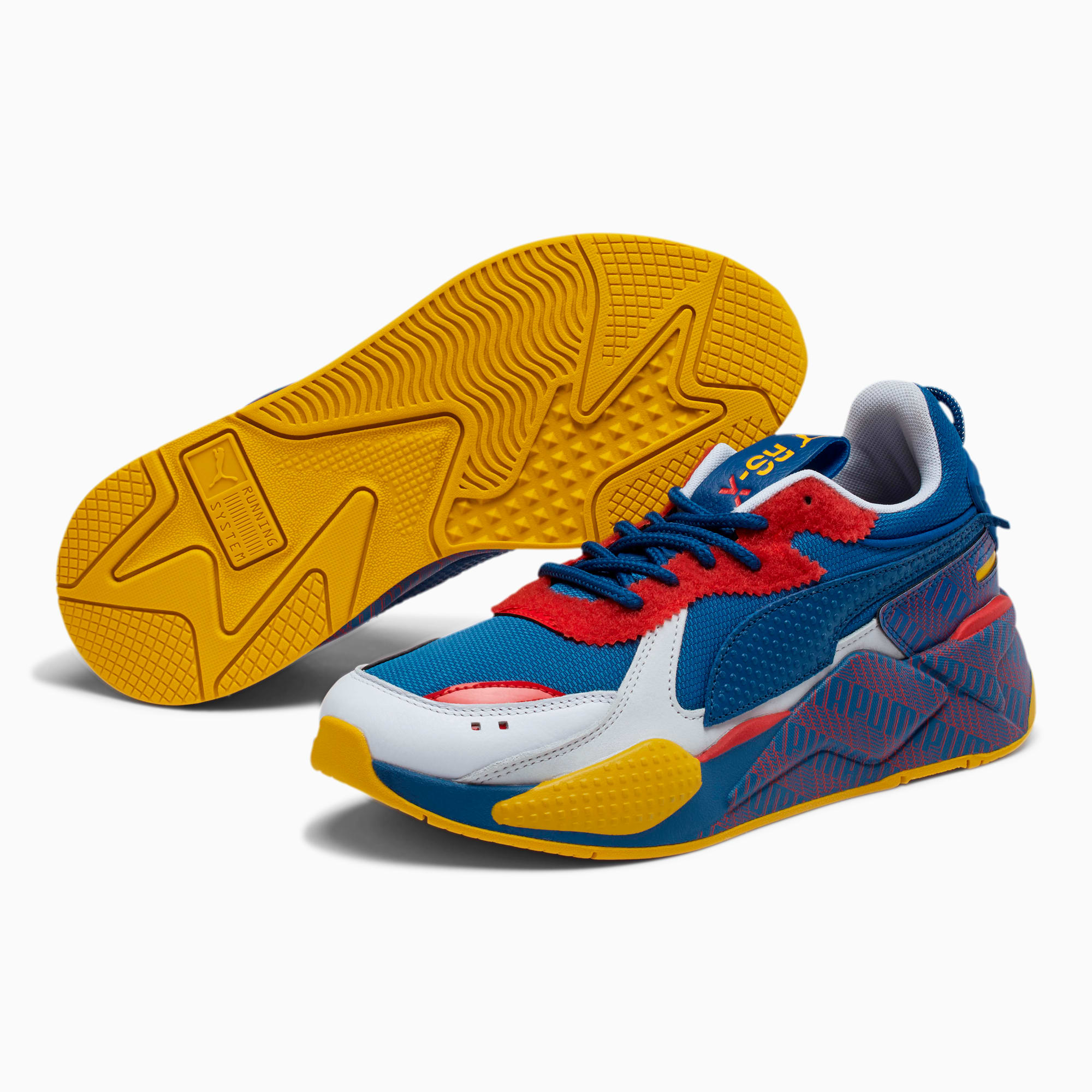 puma rsx red blue yellow