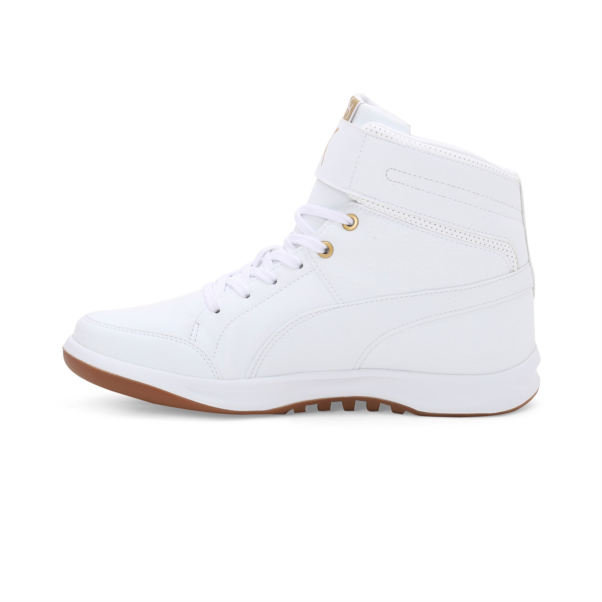 Puma white high top shoes