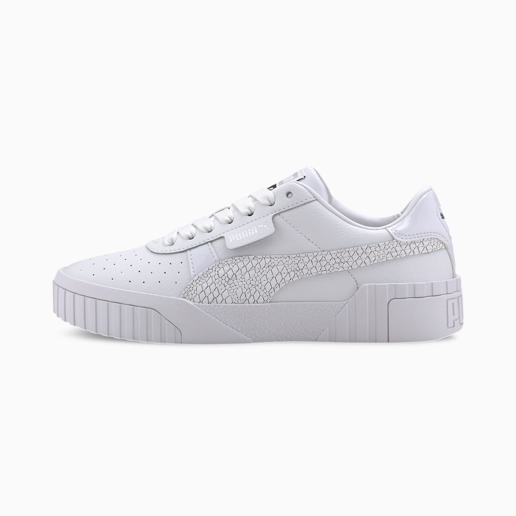 puma cali trainers puma white black