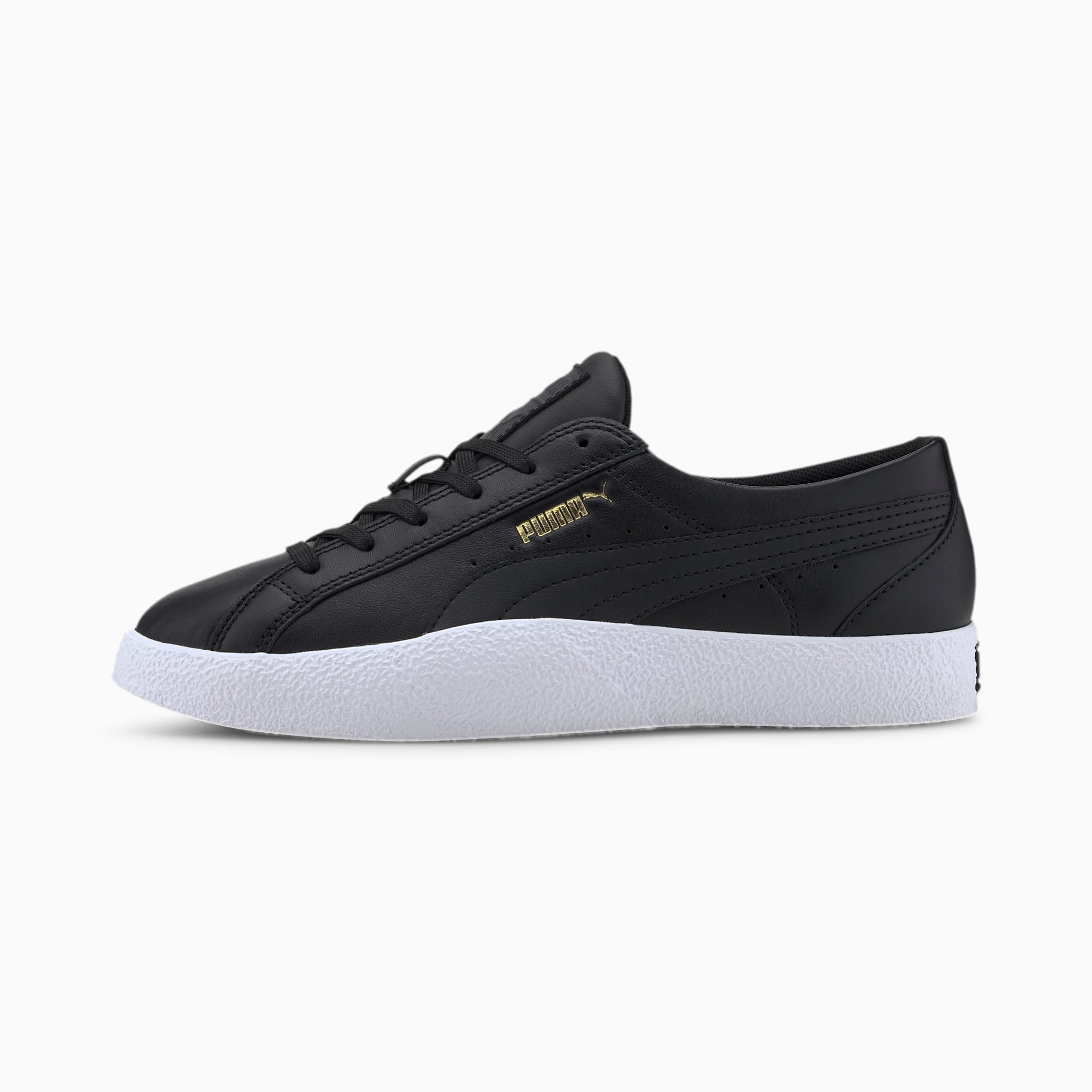 womens black and white puma trainers