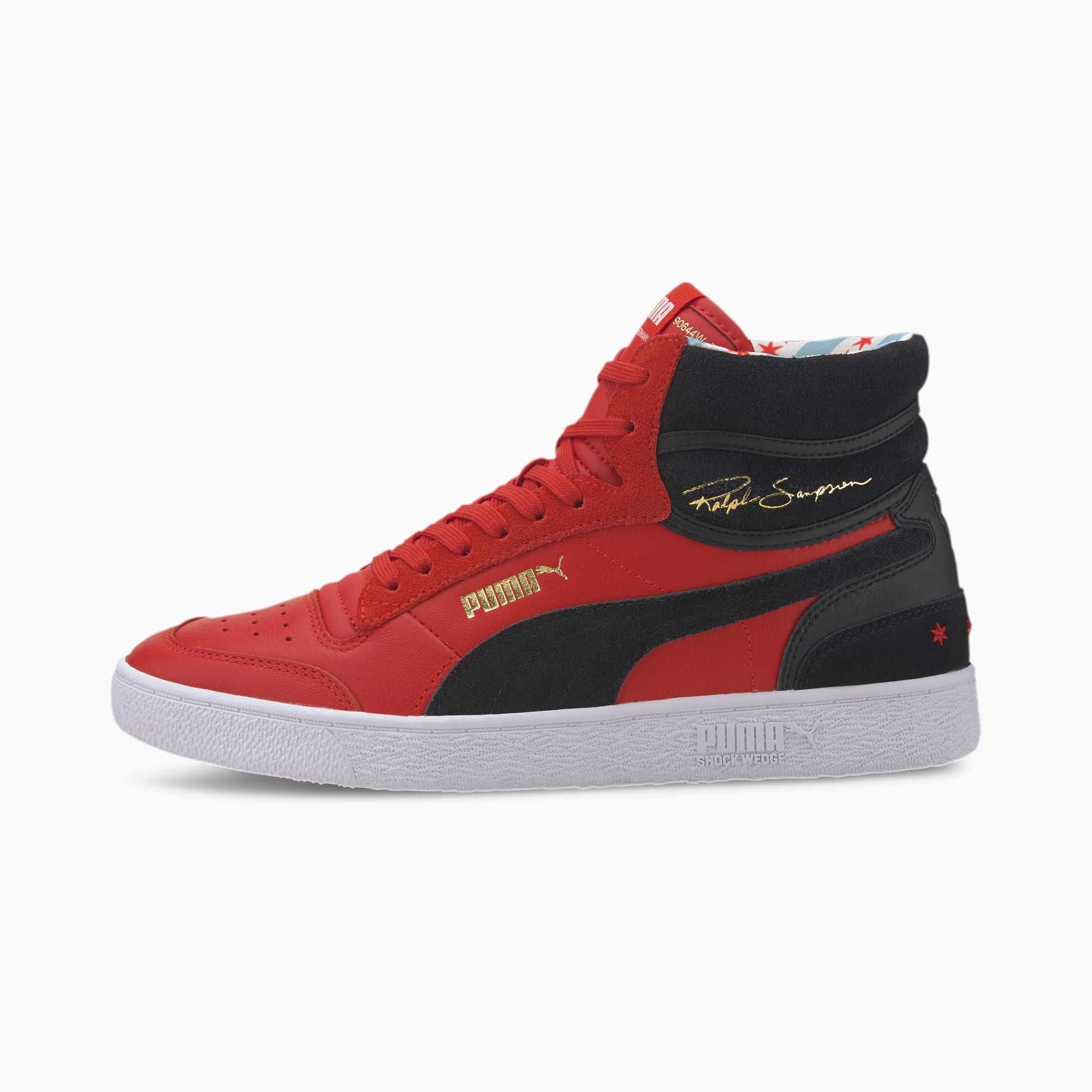 all red puma sneakers
