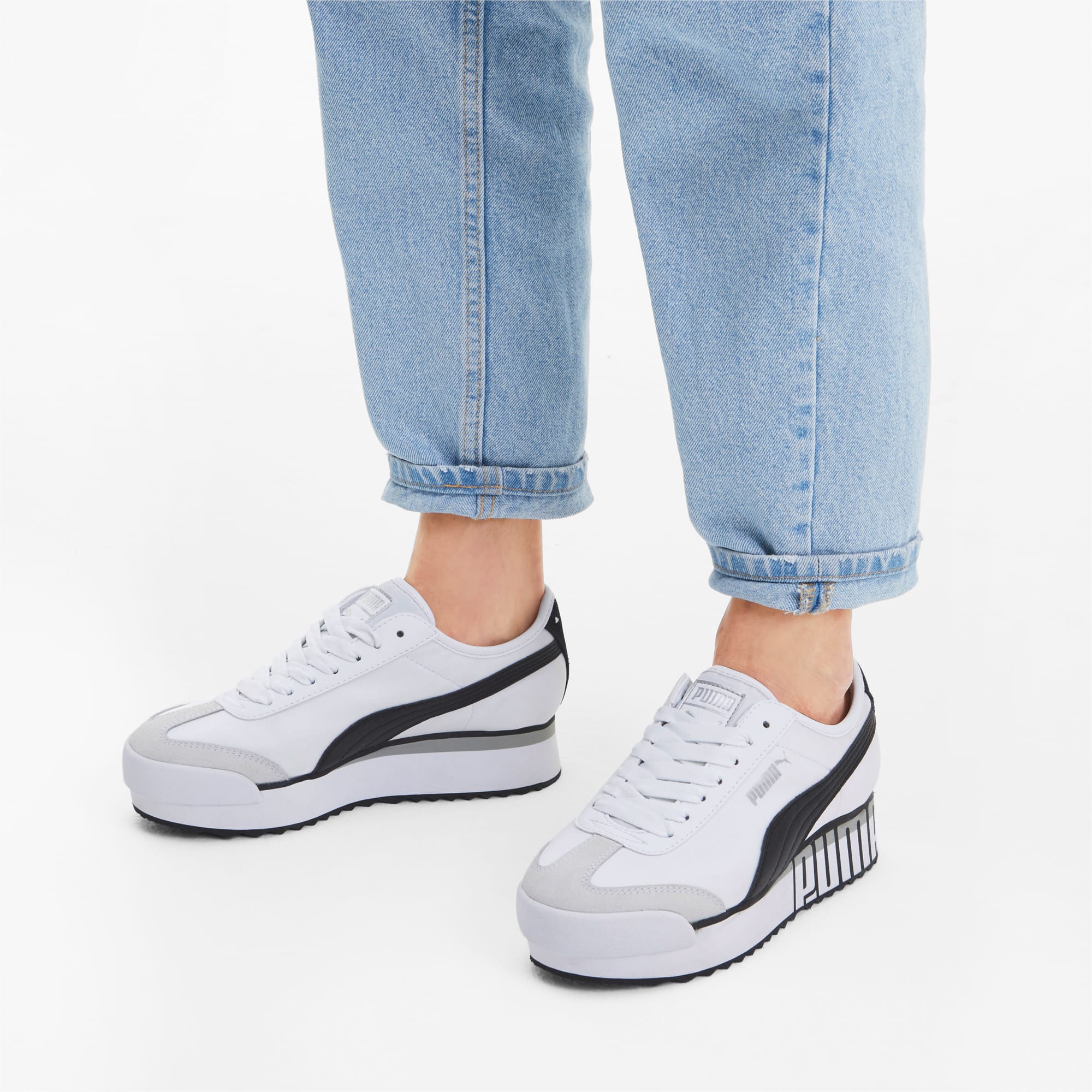 puma roma amor trainers in white