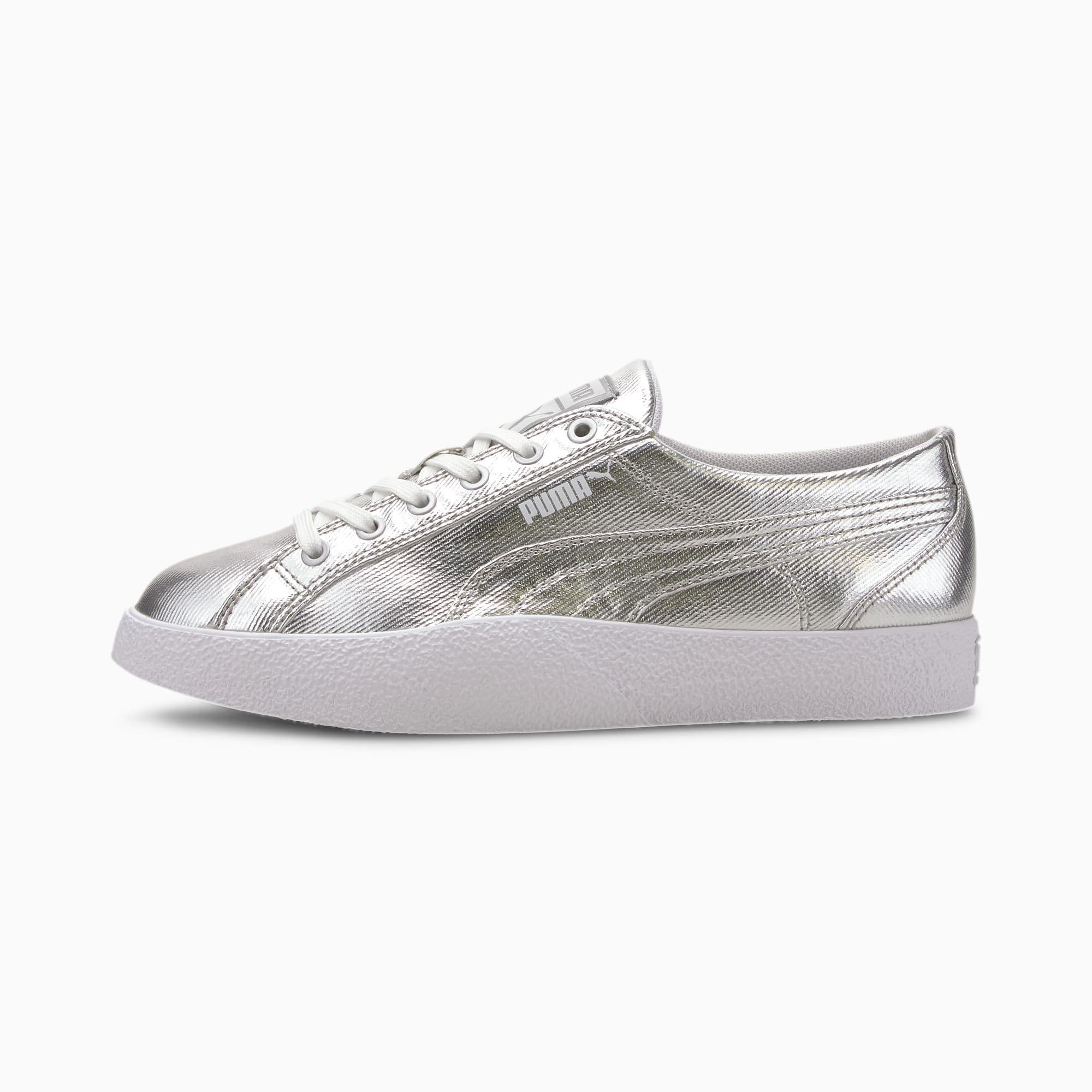 puma silver shoes