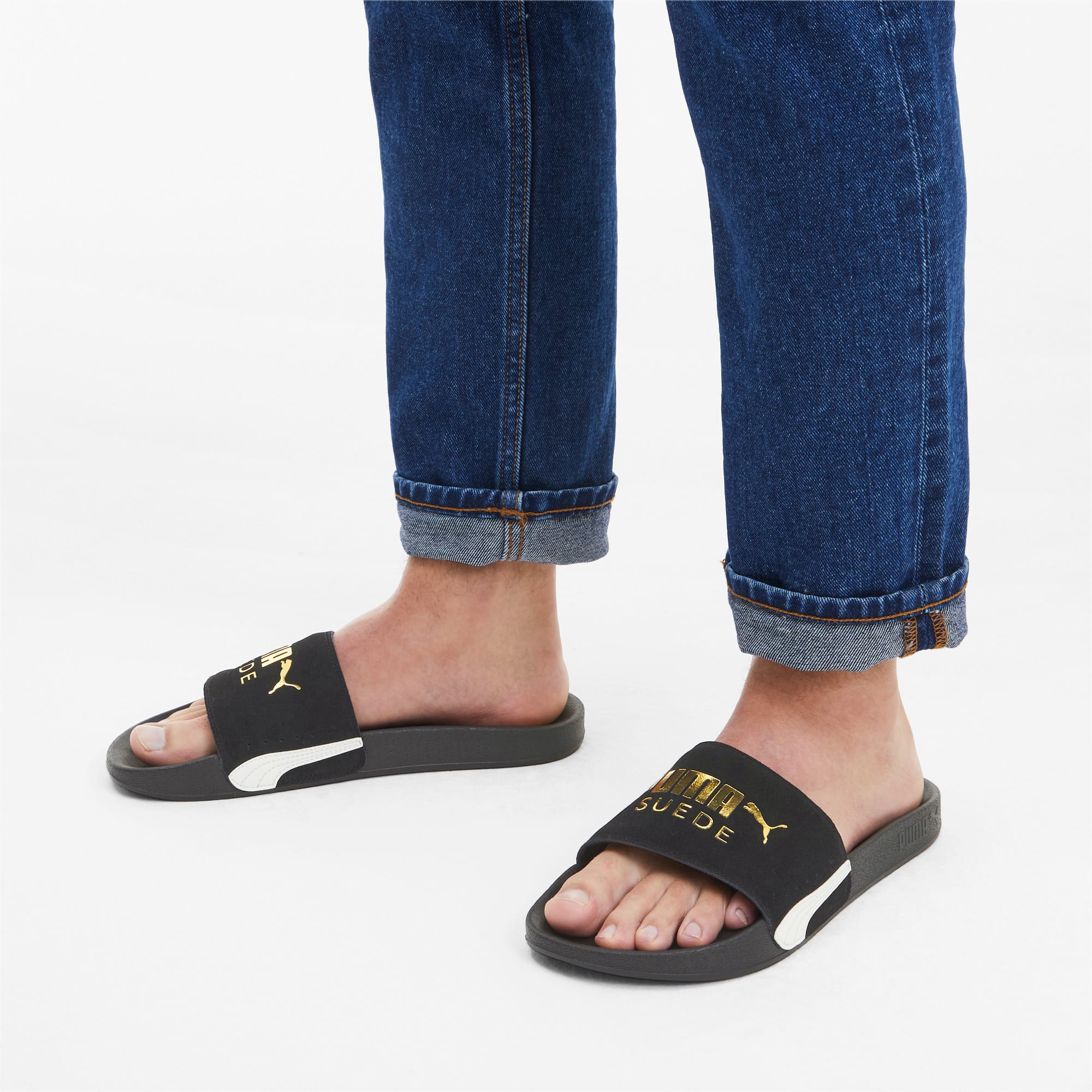 Leadcat suede slides Clearance