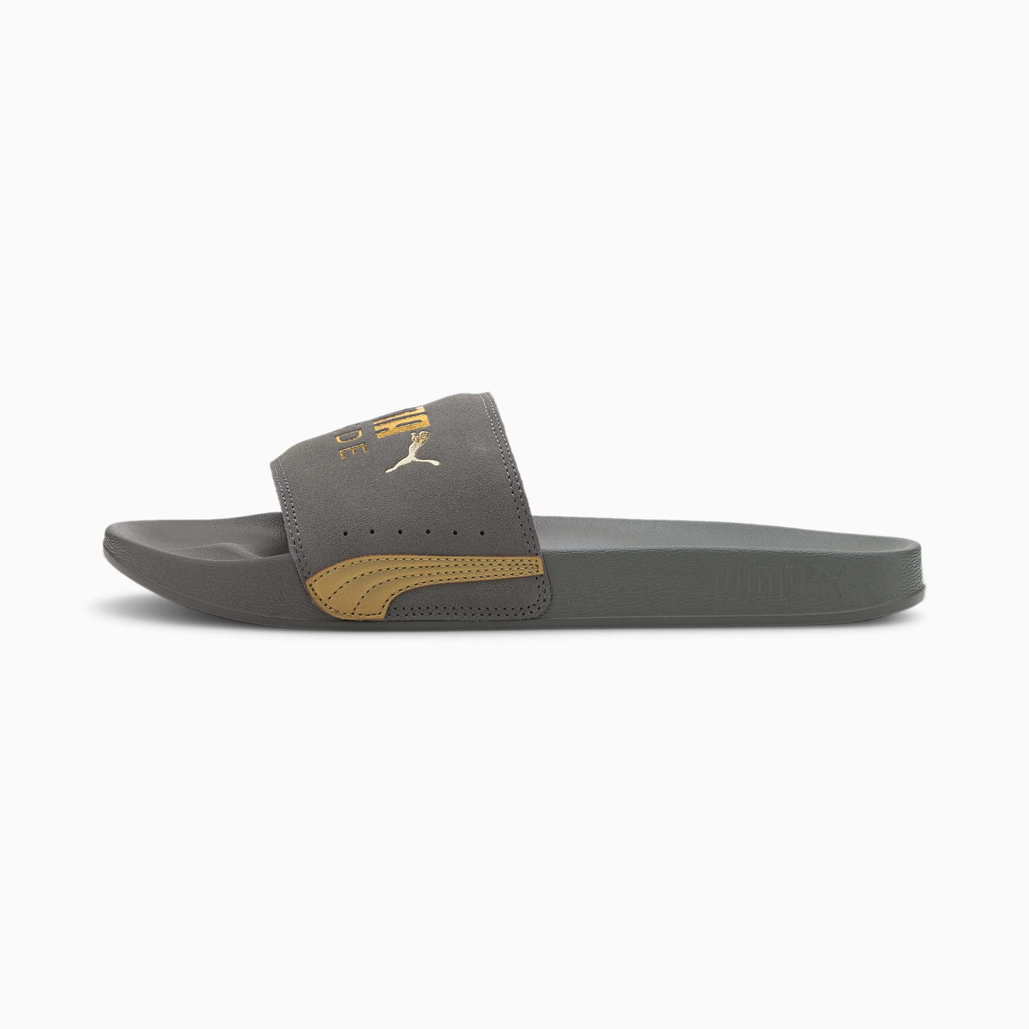 suede puma slides