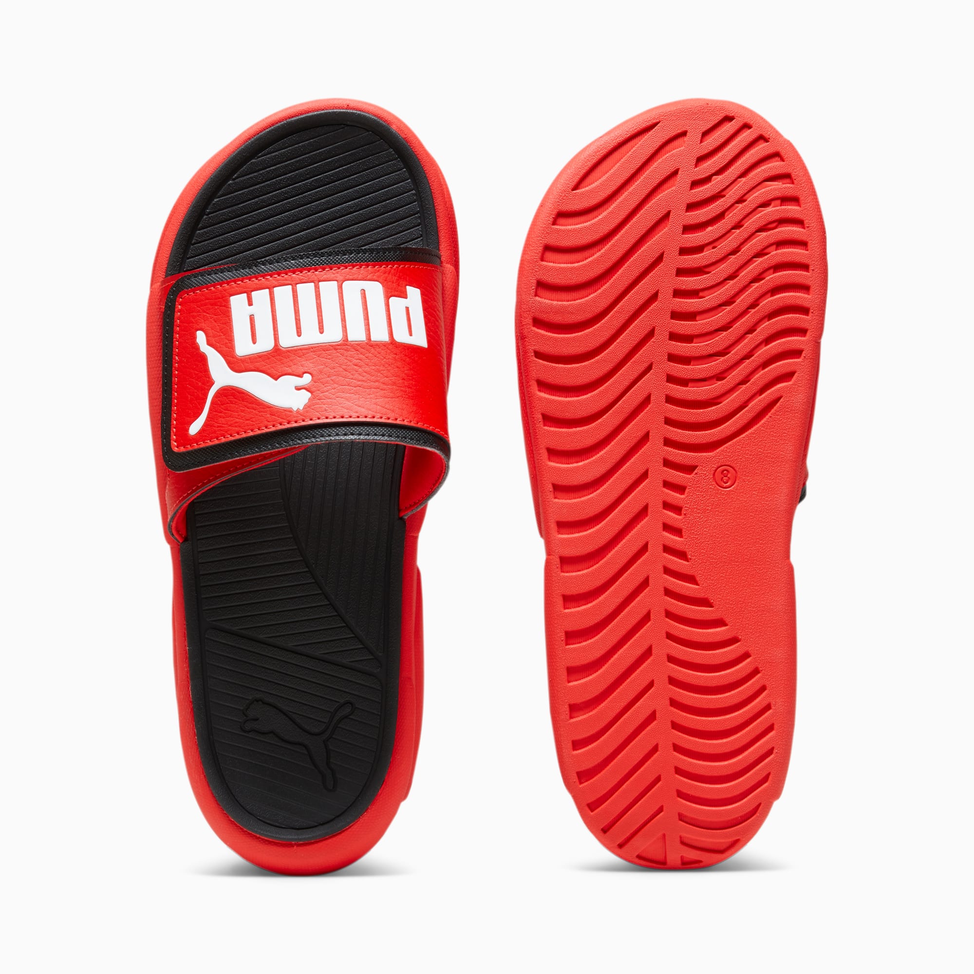 Red puma sandals store