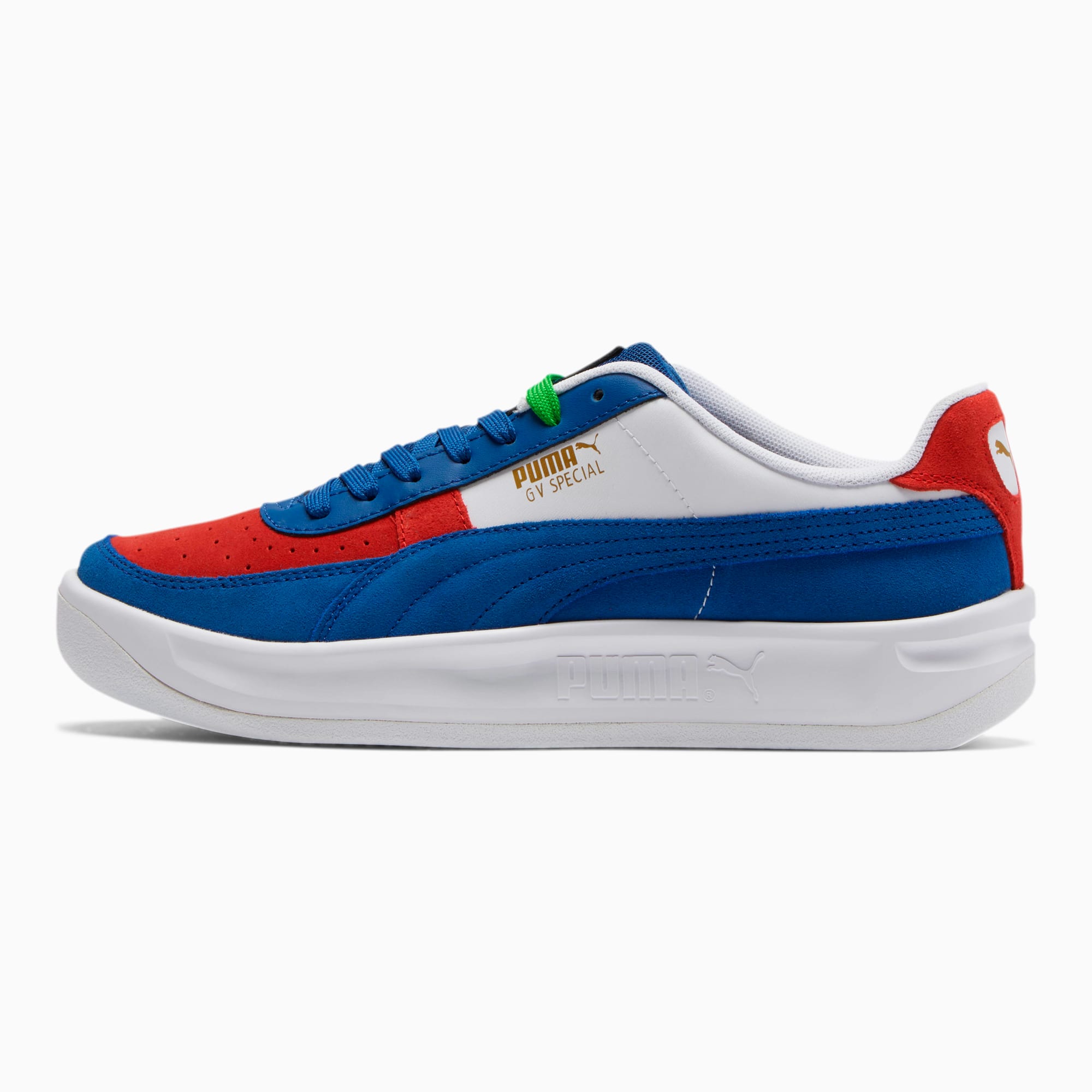 blue red and white pumas