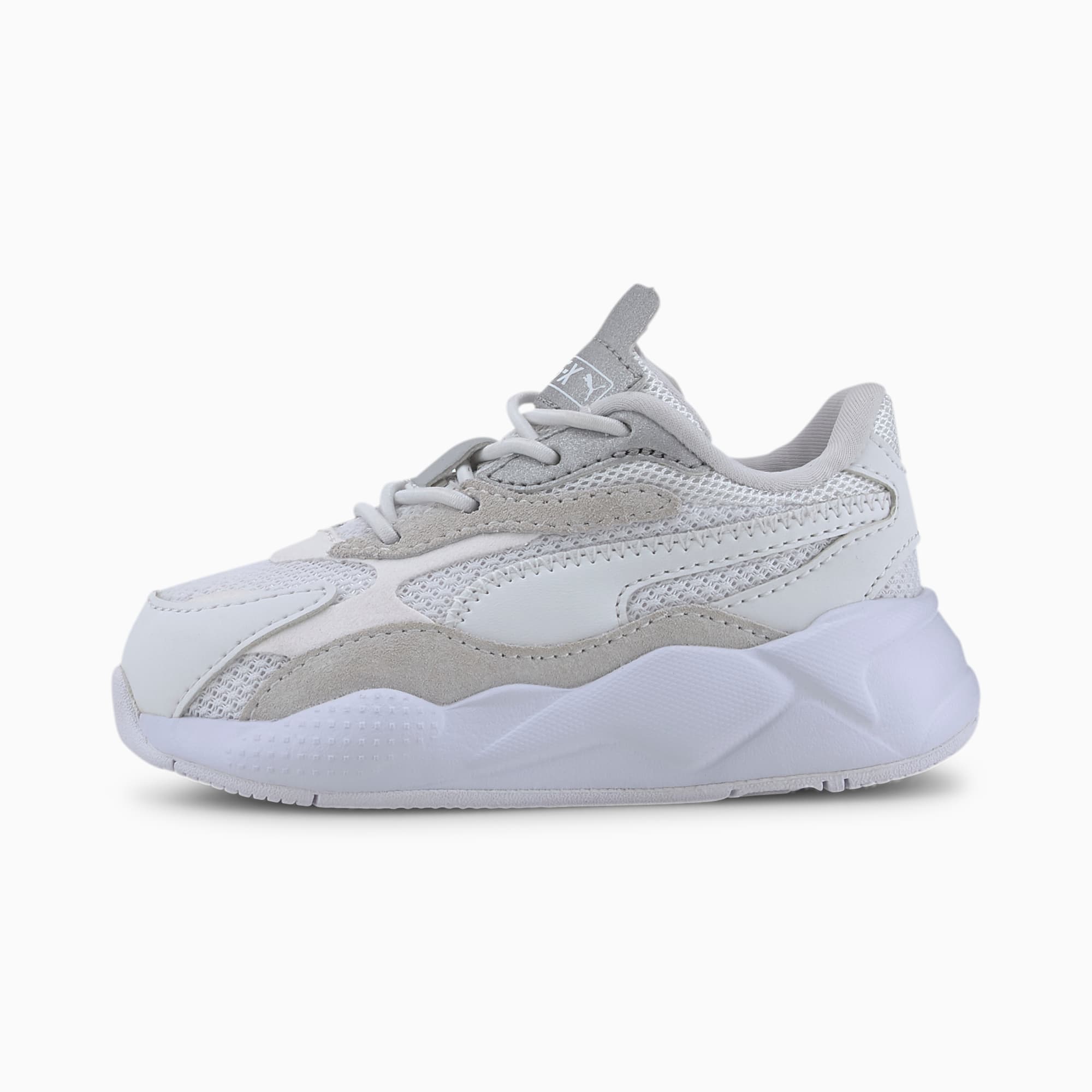 RS-X Puzzle AC Babies' Trainers | Puma White-Puma Silver | PUMA RS-X | PUMA