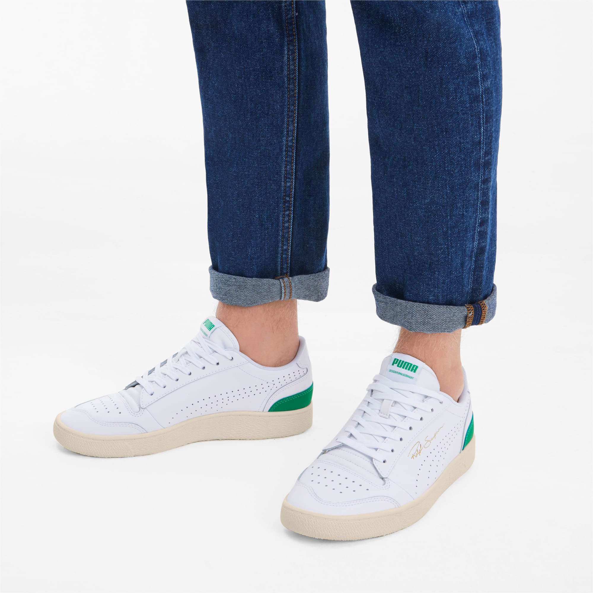 ralph sampson lo perforated soft trainers