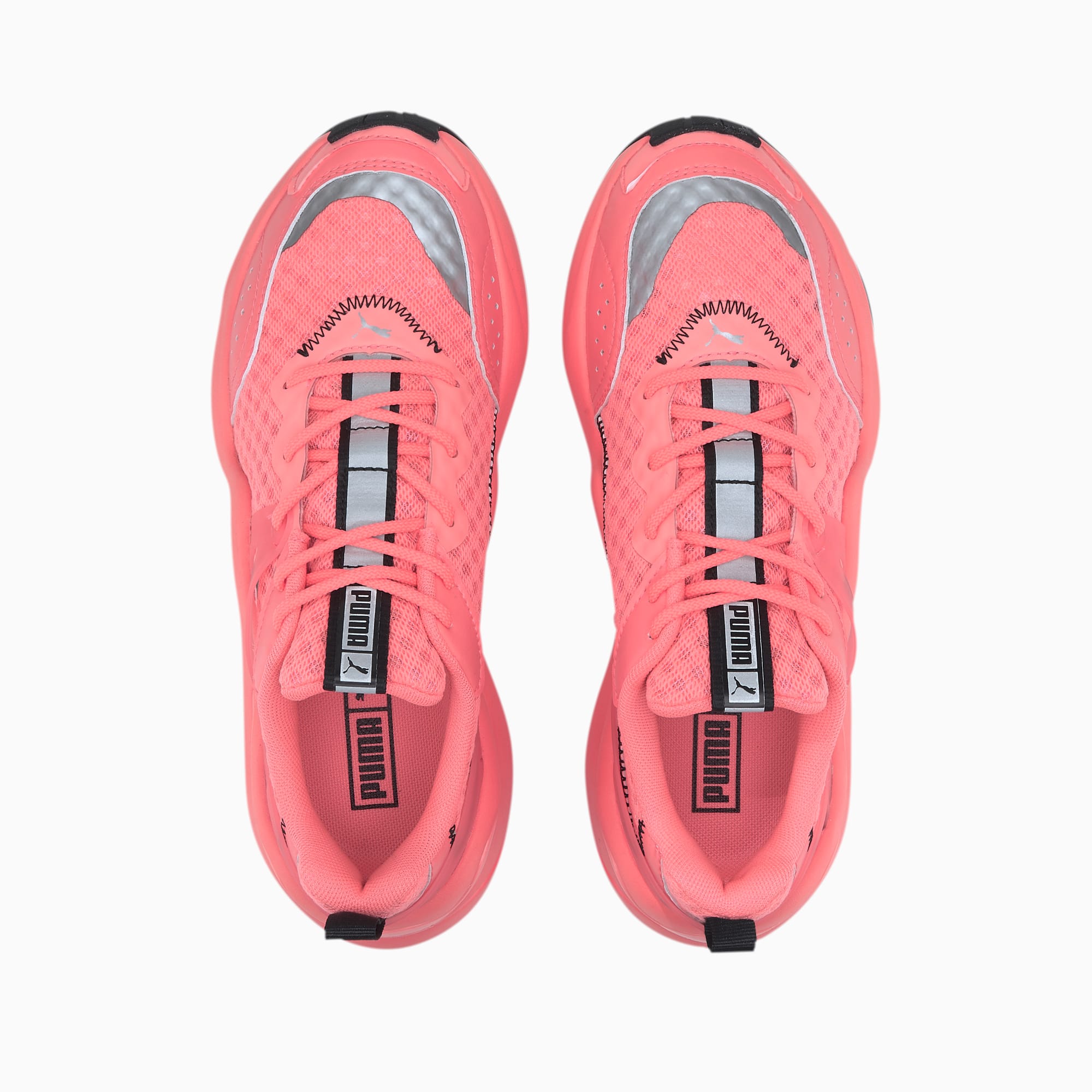 puma rise neon sneakers