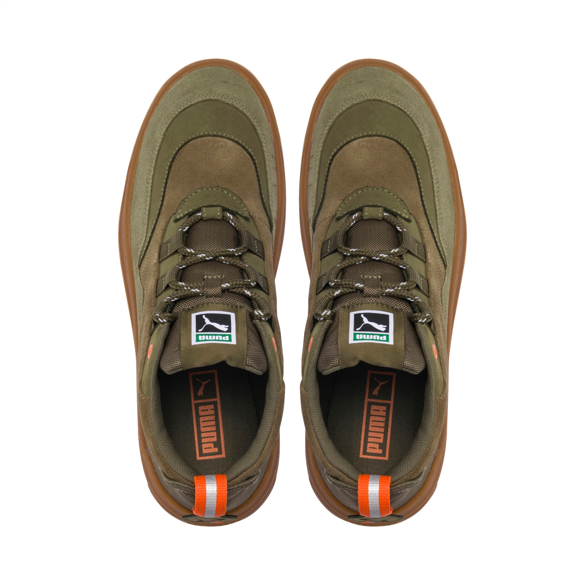 army green puma shoes