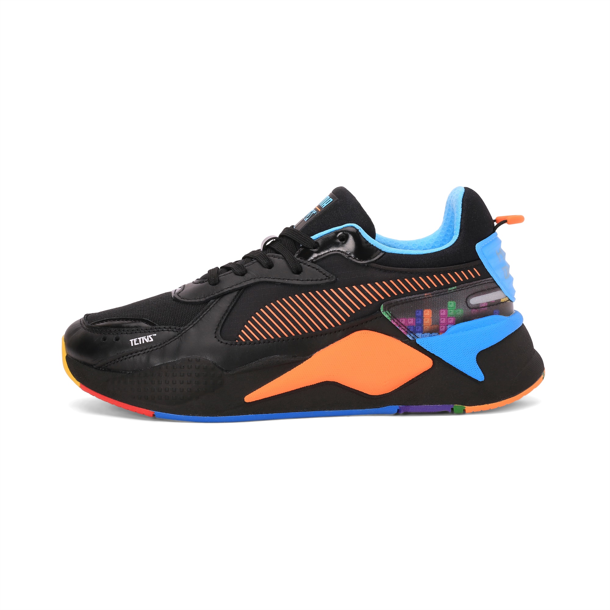 puma black sneakers myntra