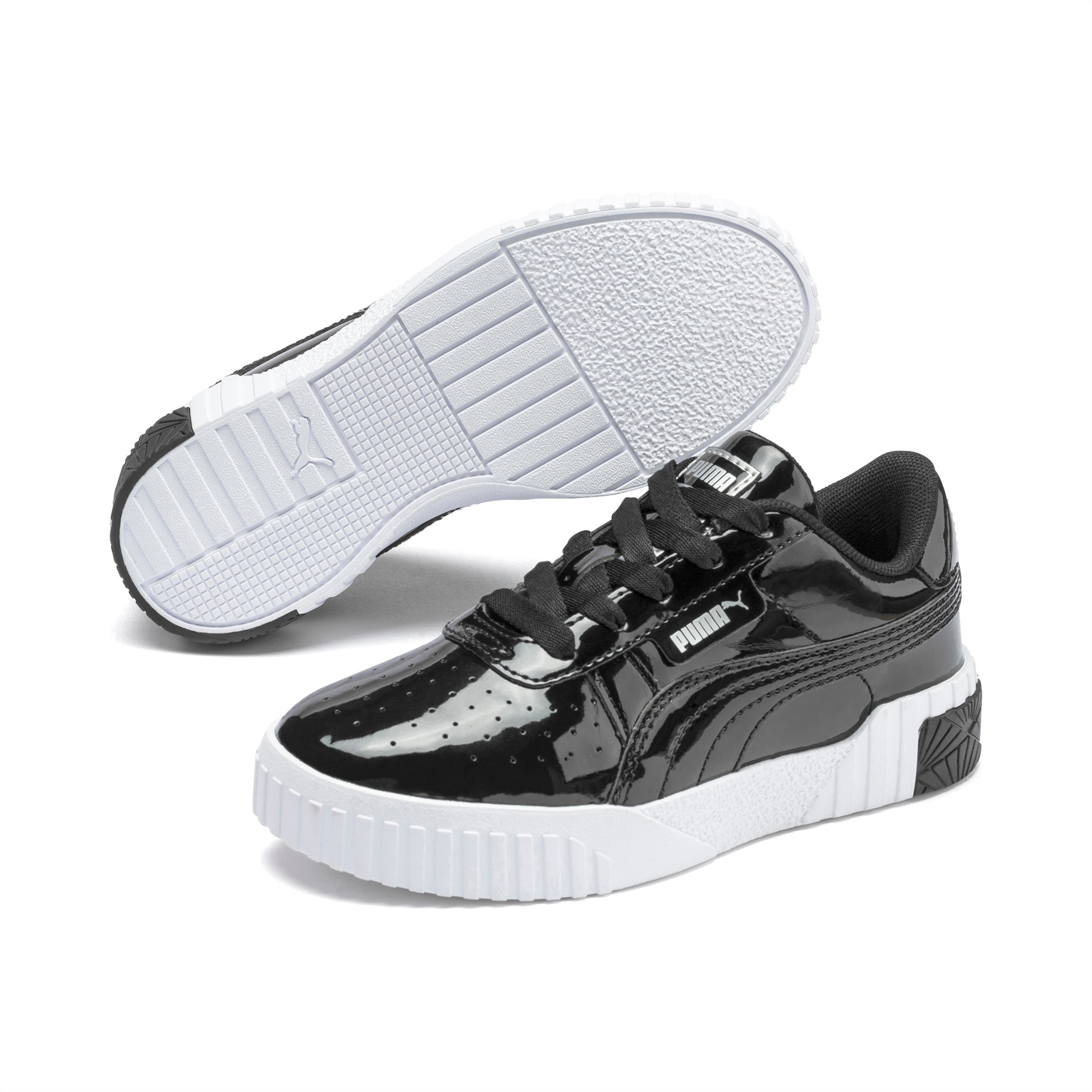 Cali Patent Kids' Trainers | Puma Black 