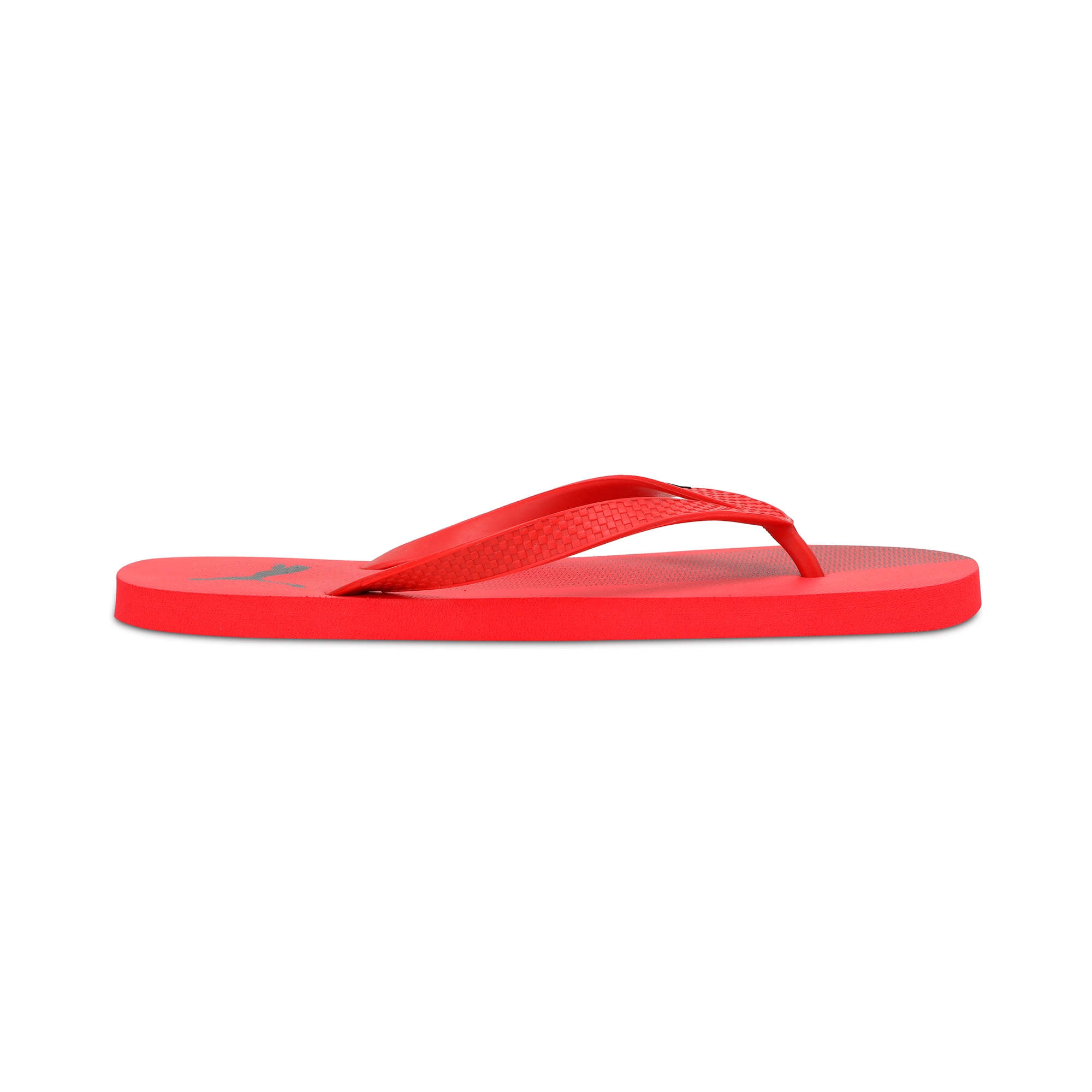 puma flip flops red
