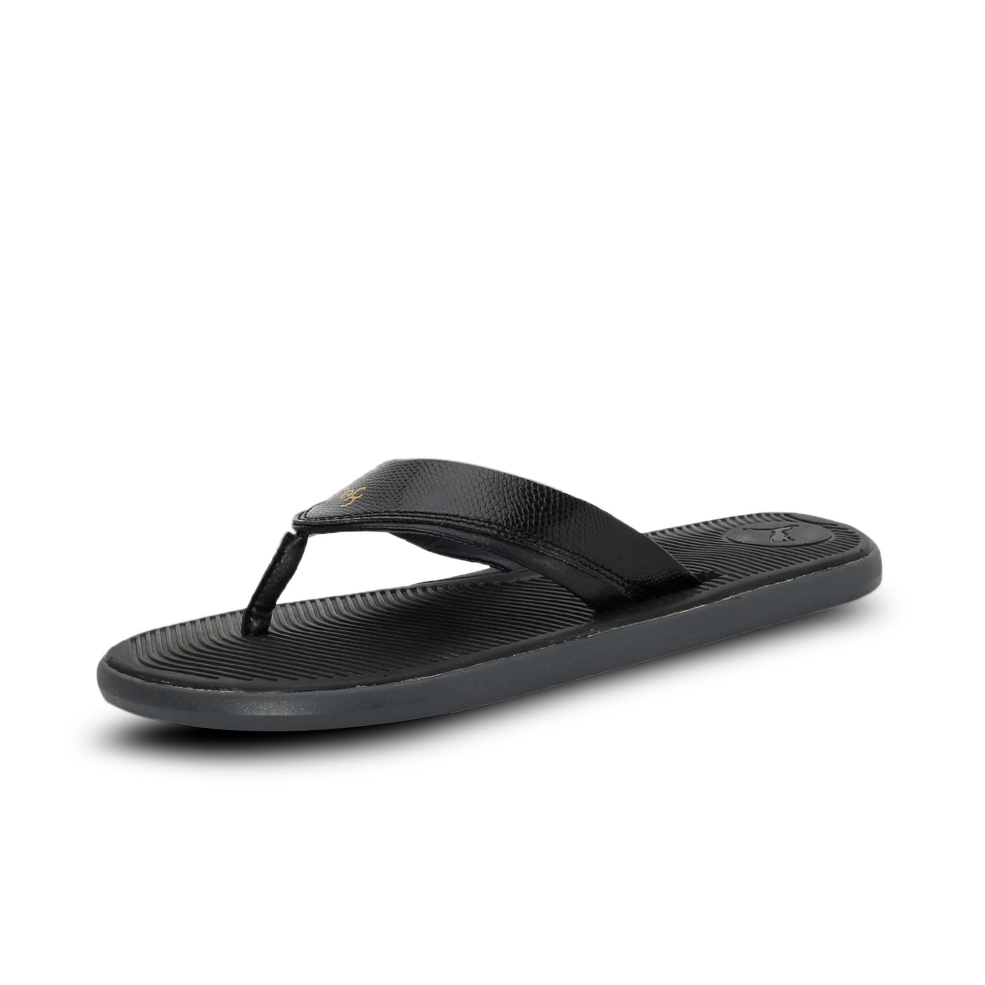 puma slides mens black