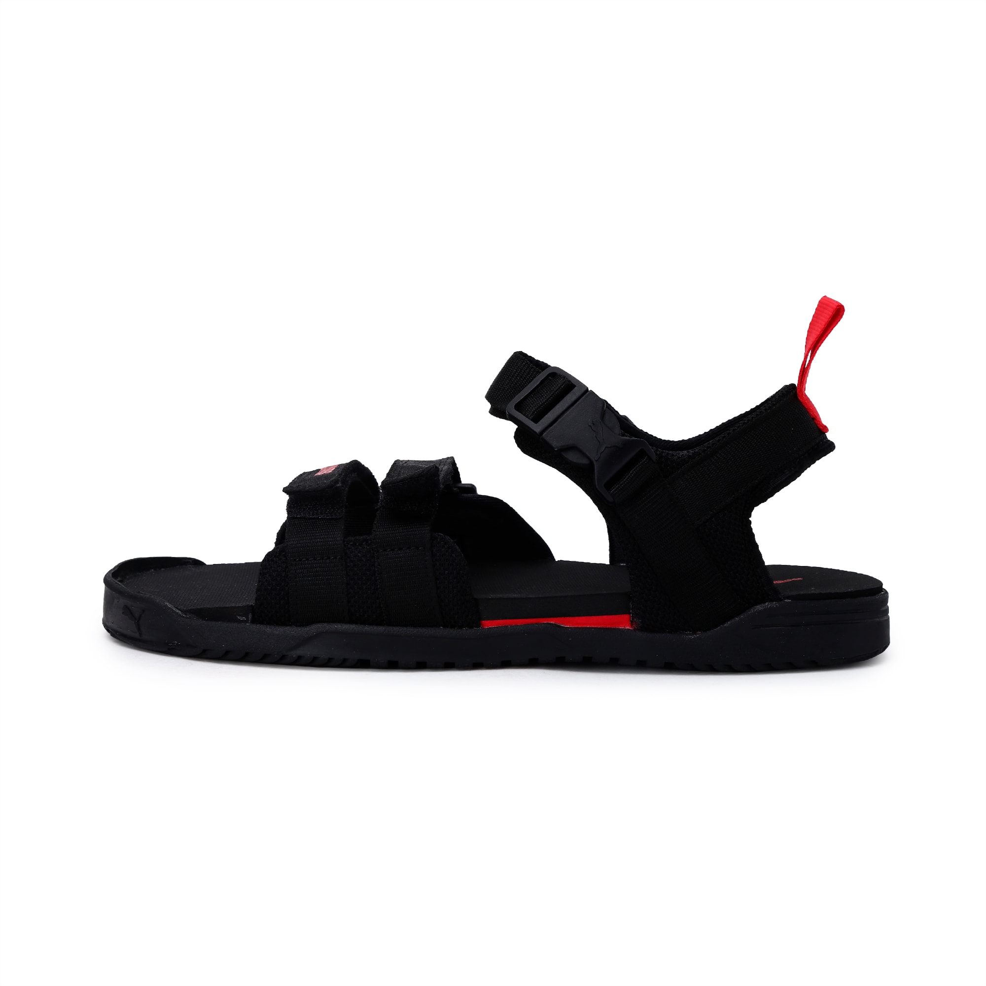 puma black sandals