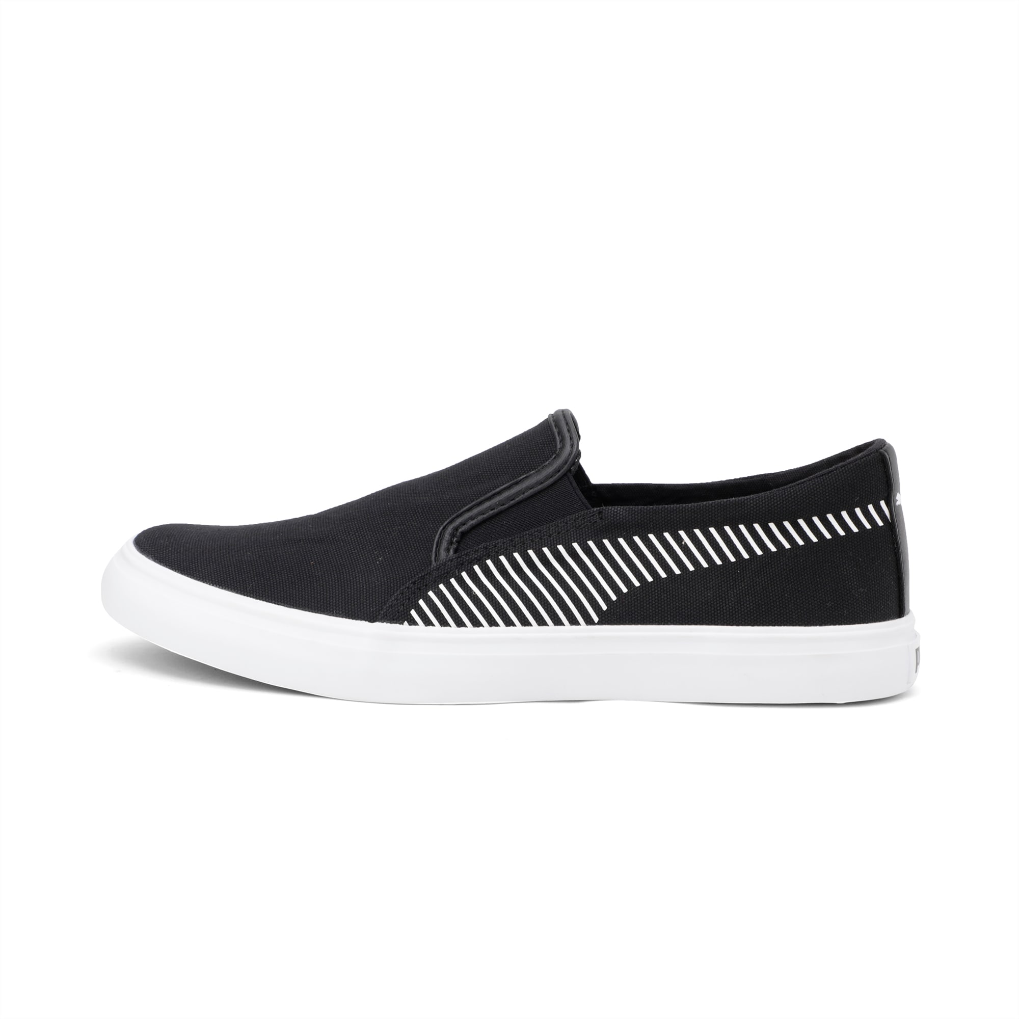 puma black slip ons