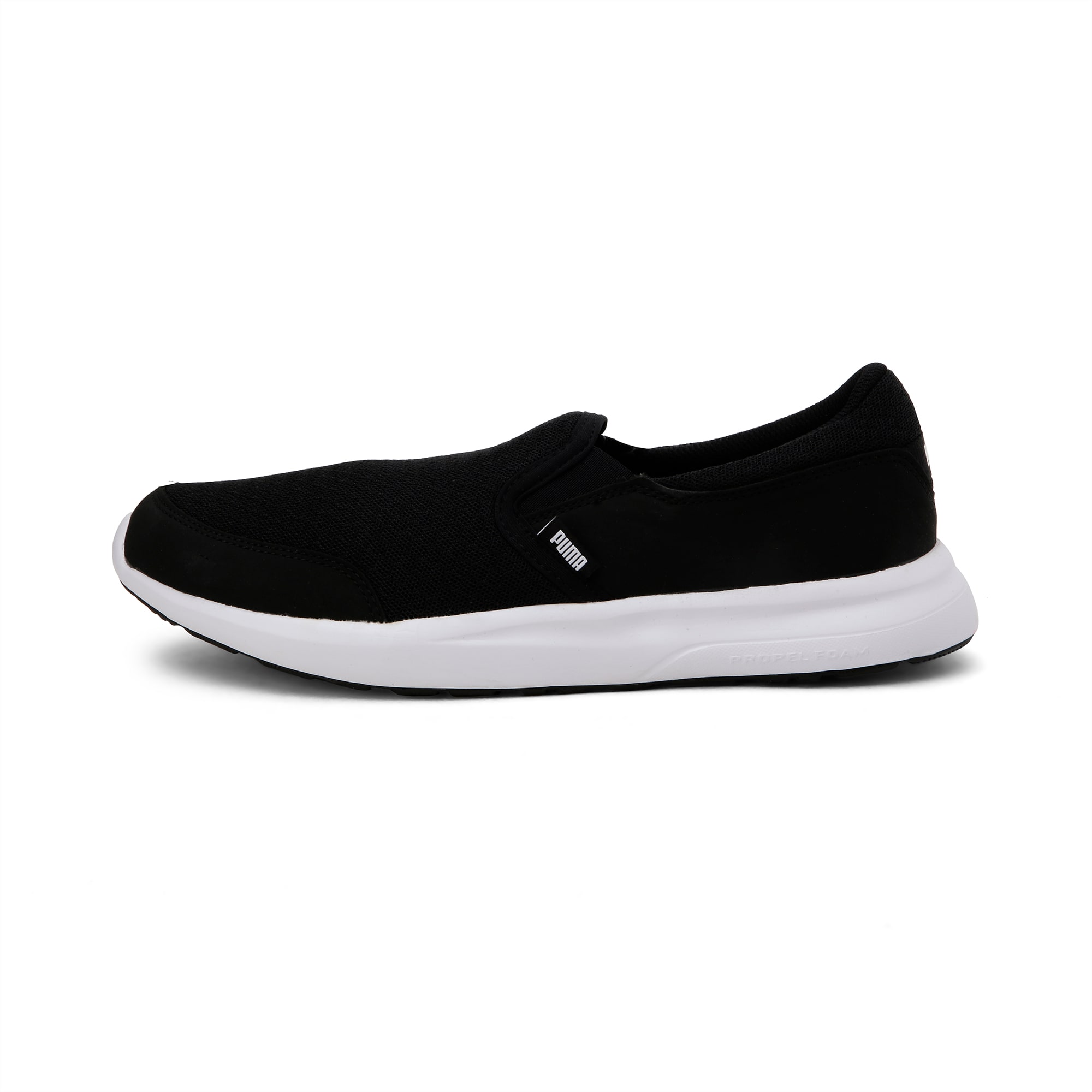 puma slip on black