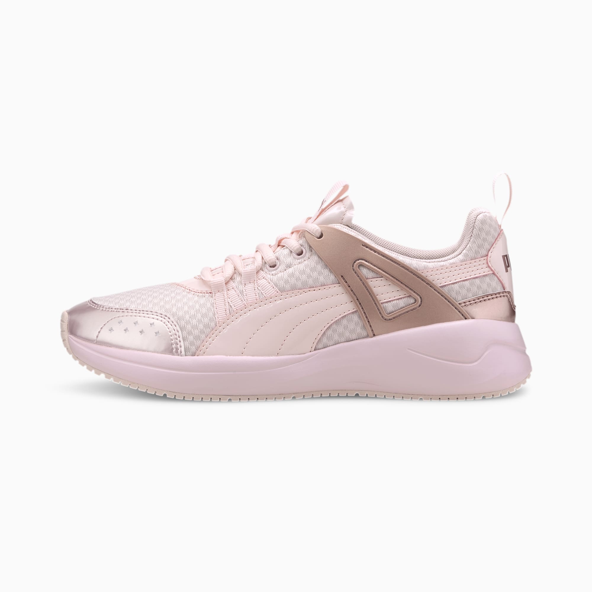 puma pink and gold trainers