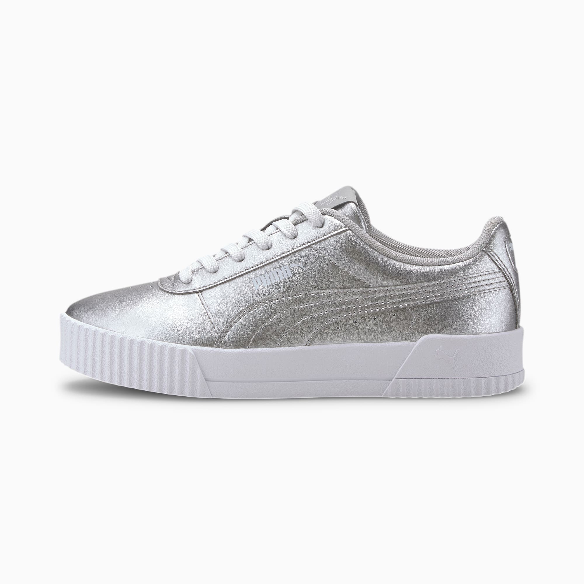 puma silver shoes