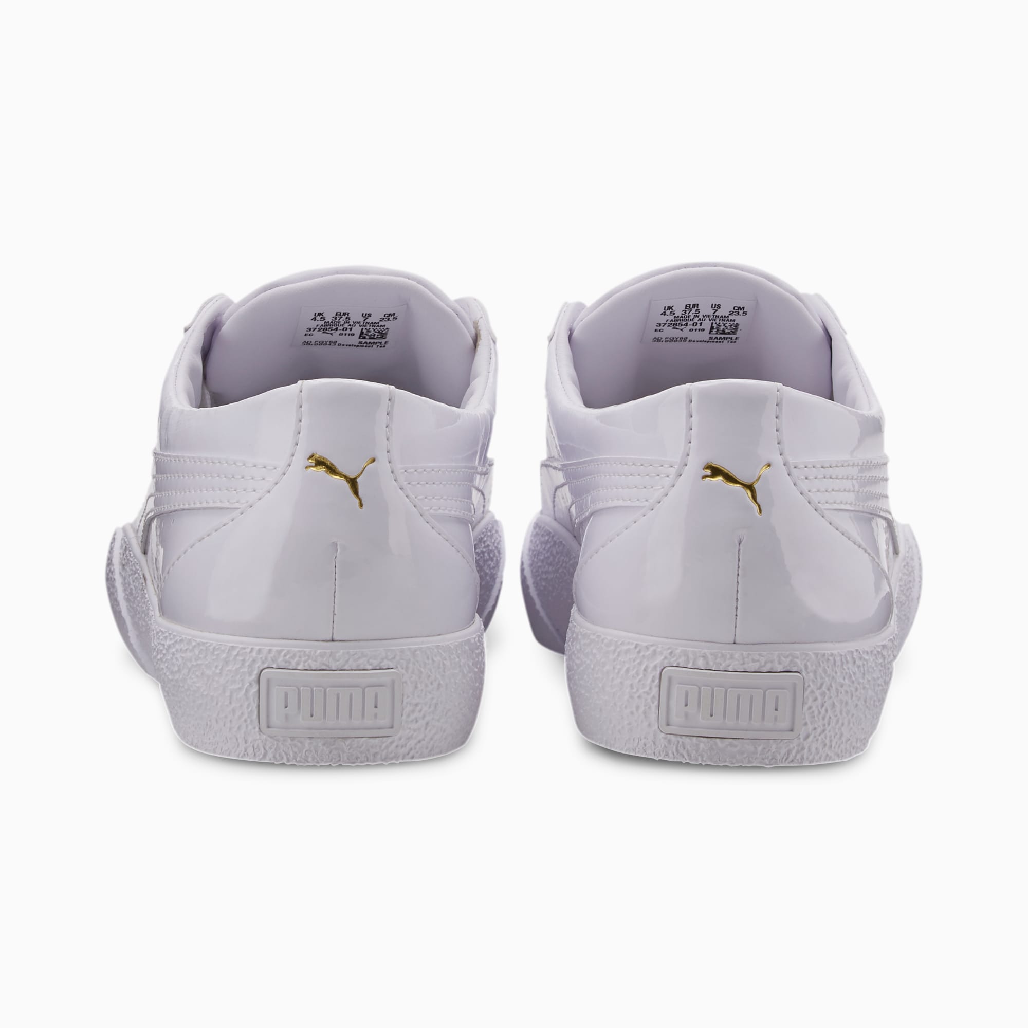 Puma white patent trainers on sale