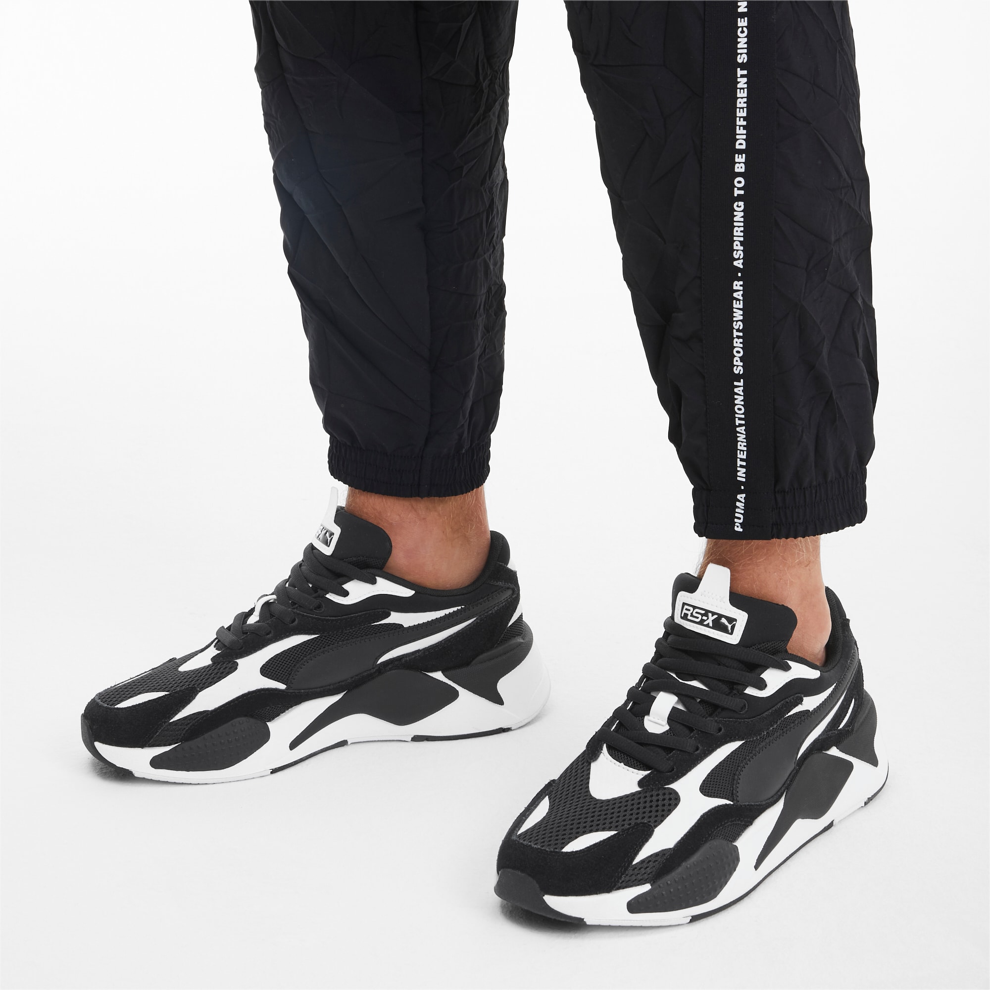 puma rs x black white