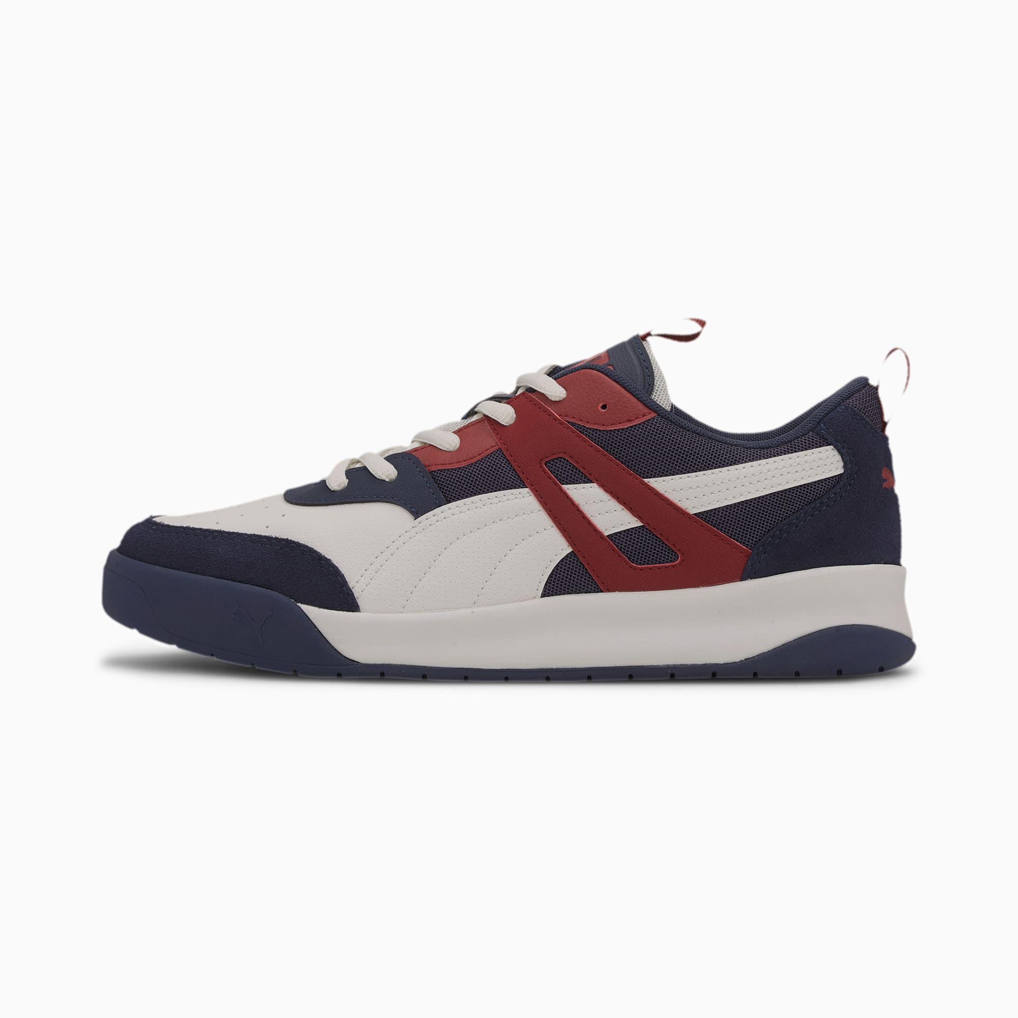 Gray and red puma shoes outlet