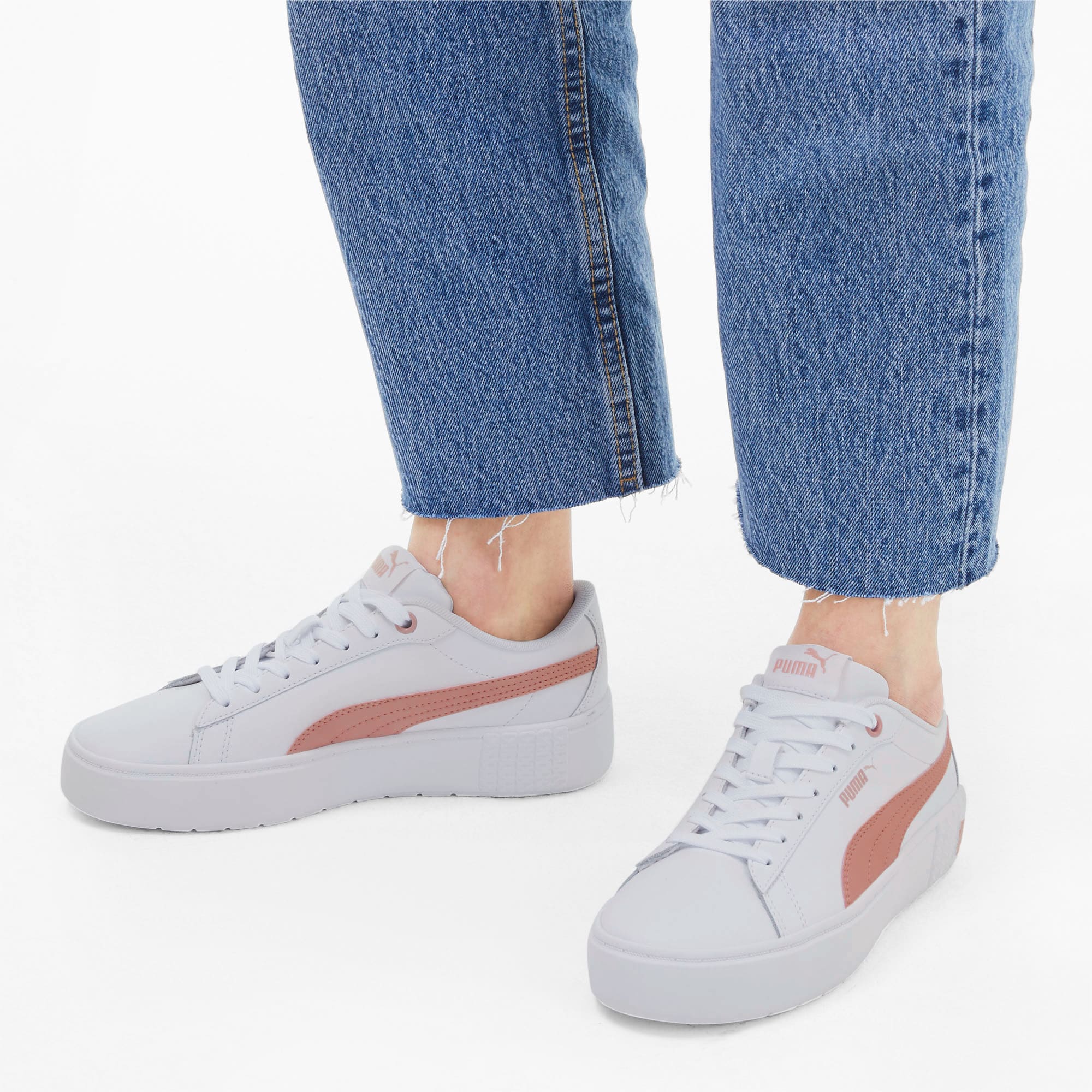 PUMA Zapatos deportivos Smash Platform para mujer