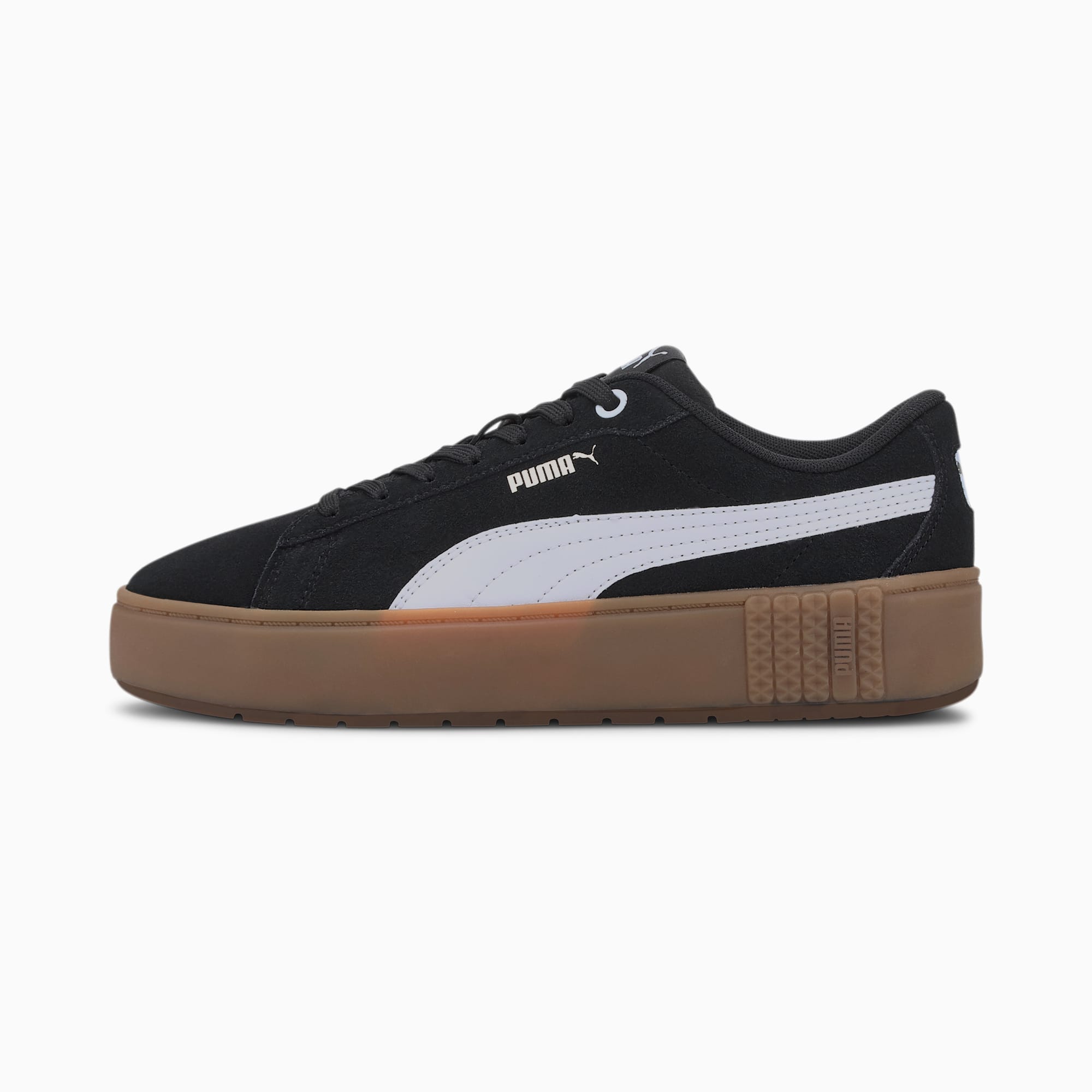 puma smash platform l white