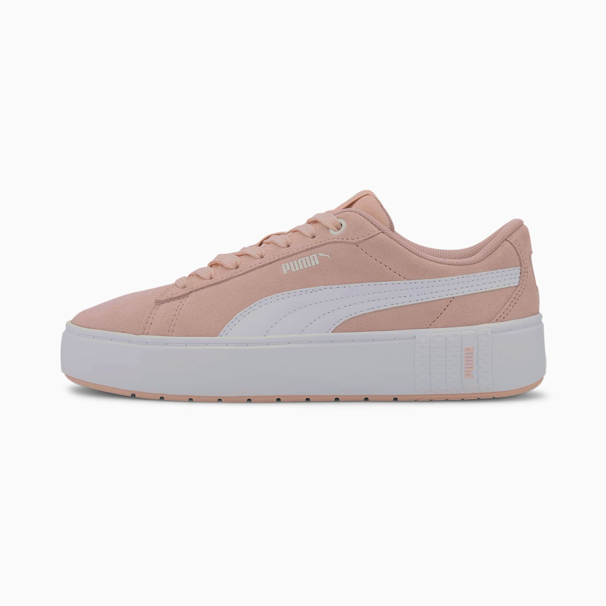 puma smash platform l white