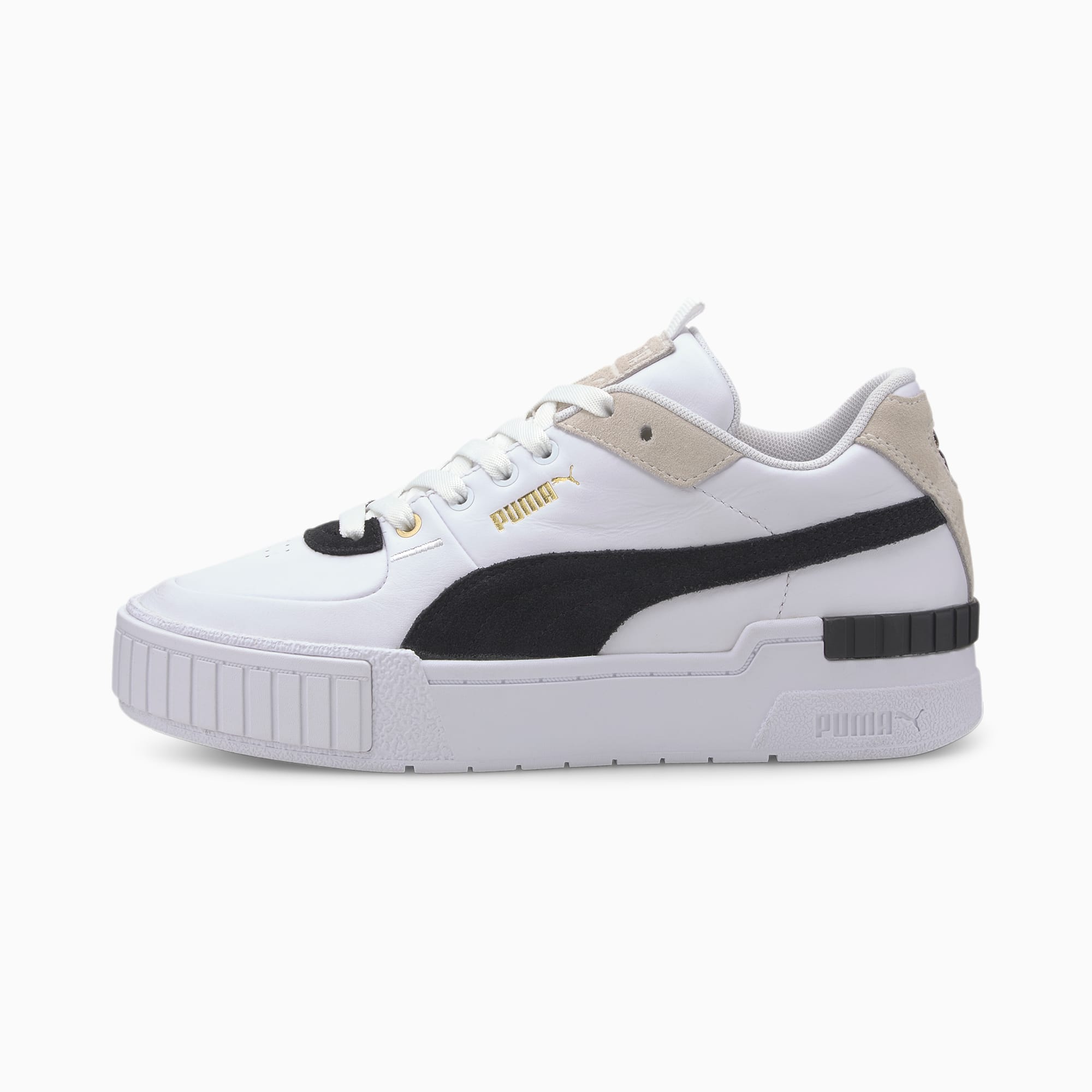 puma cali sneakers all white