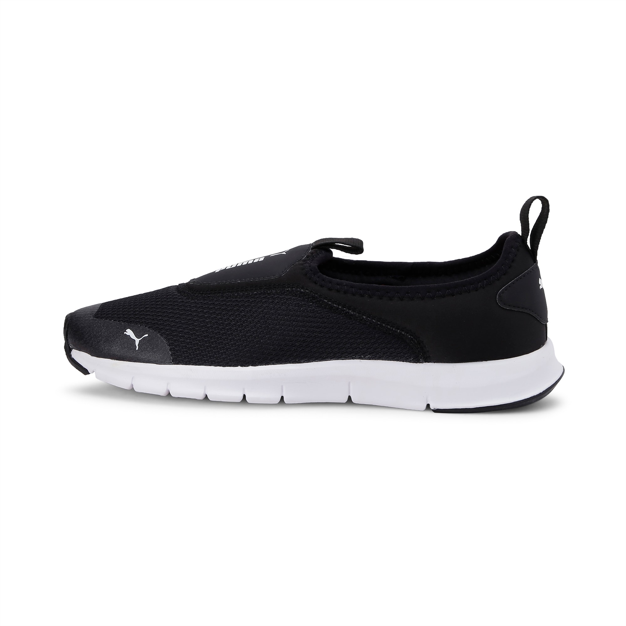 puma black slip ons