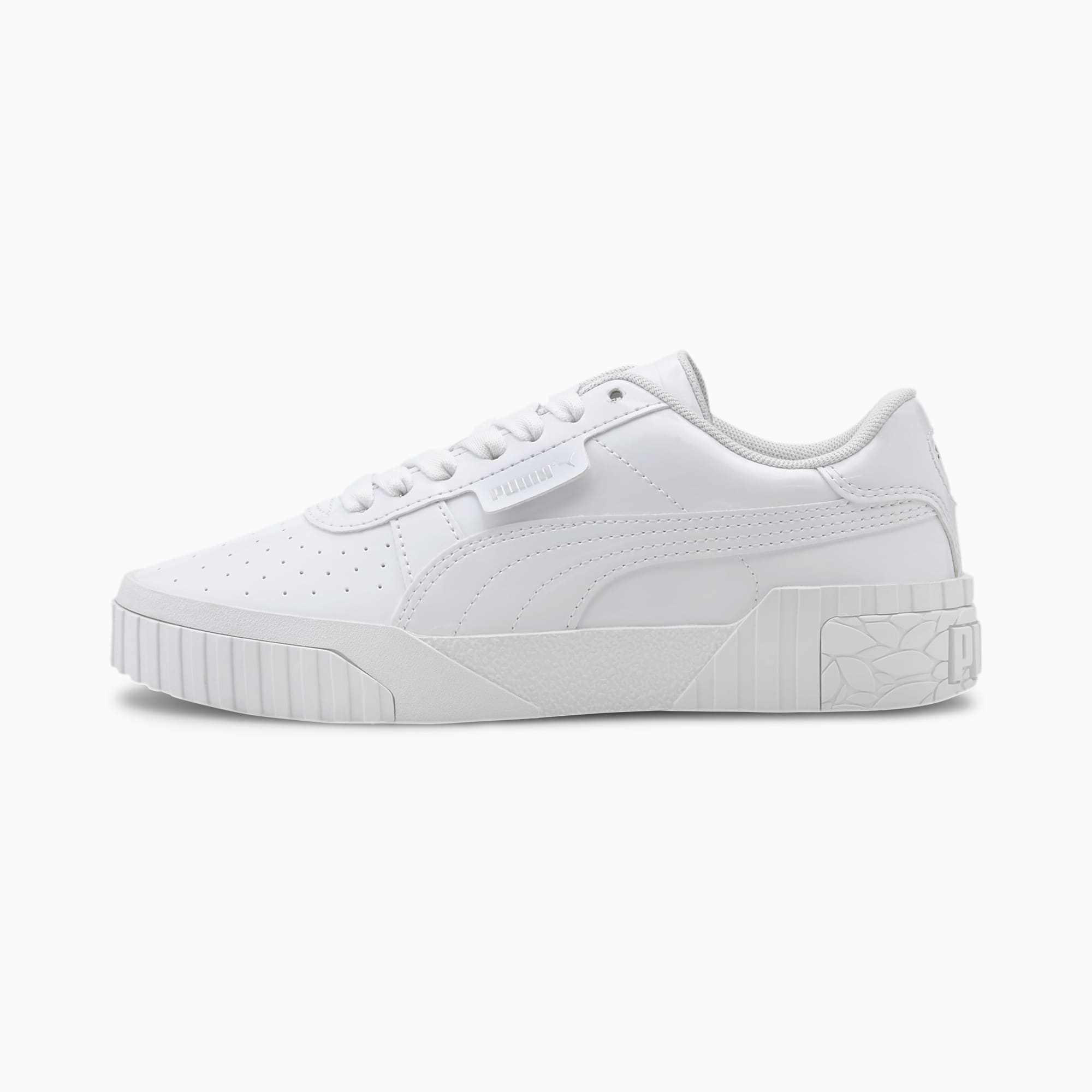 puma white patent trainers