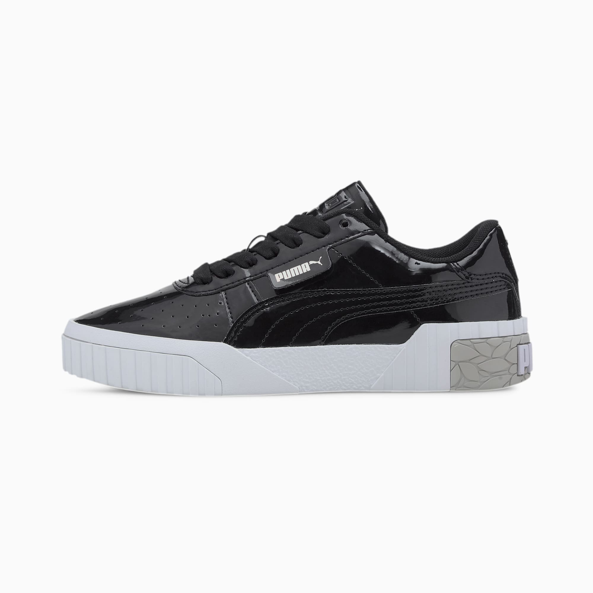 puma white patent trainers