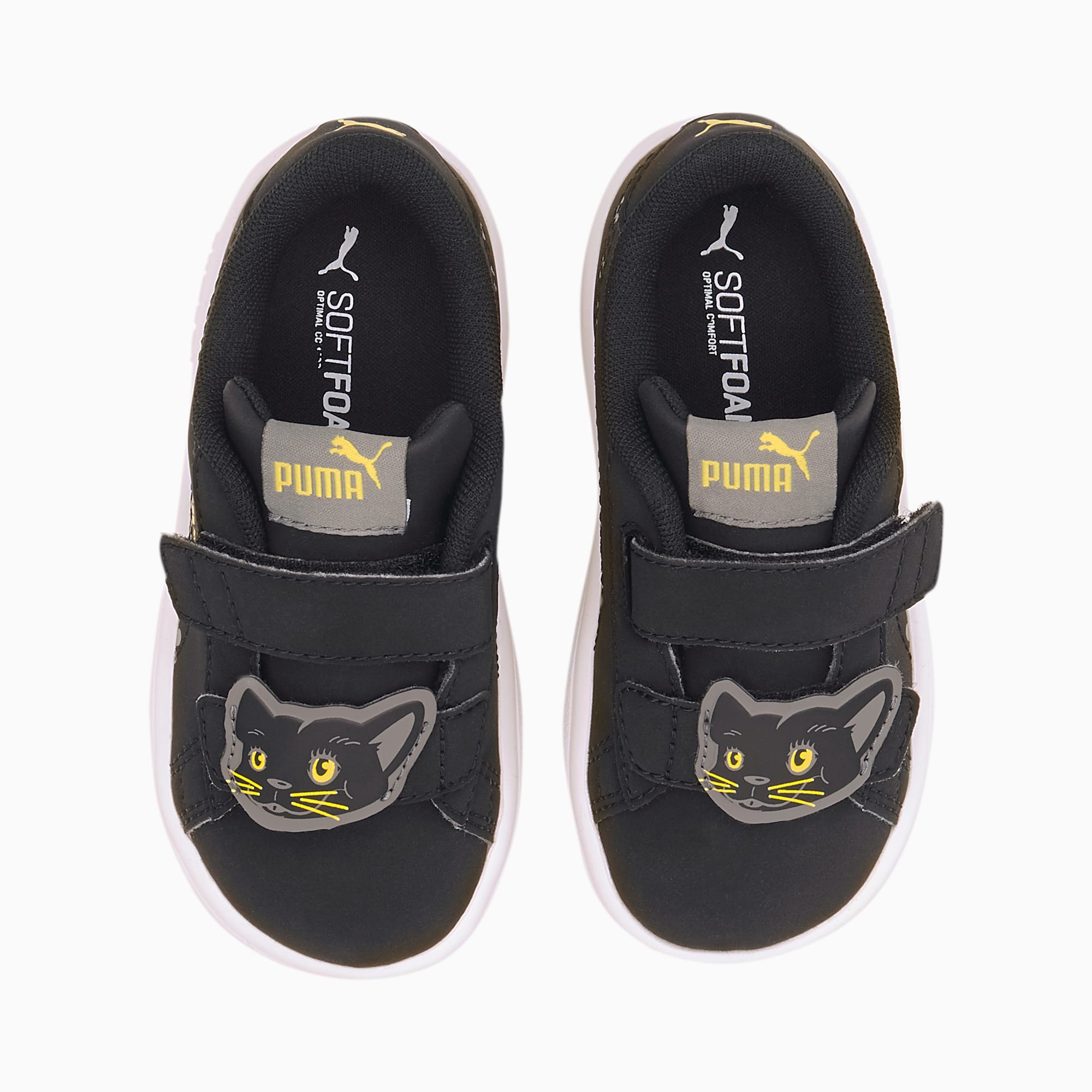 Smash v2 Animals V Babies' Trainers, Puma Black-Ultra Gray, large-SEA