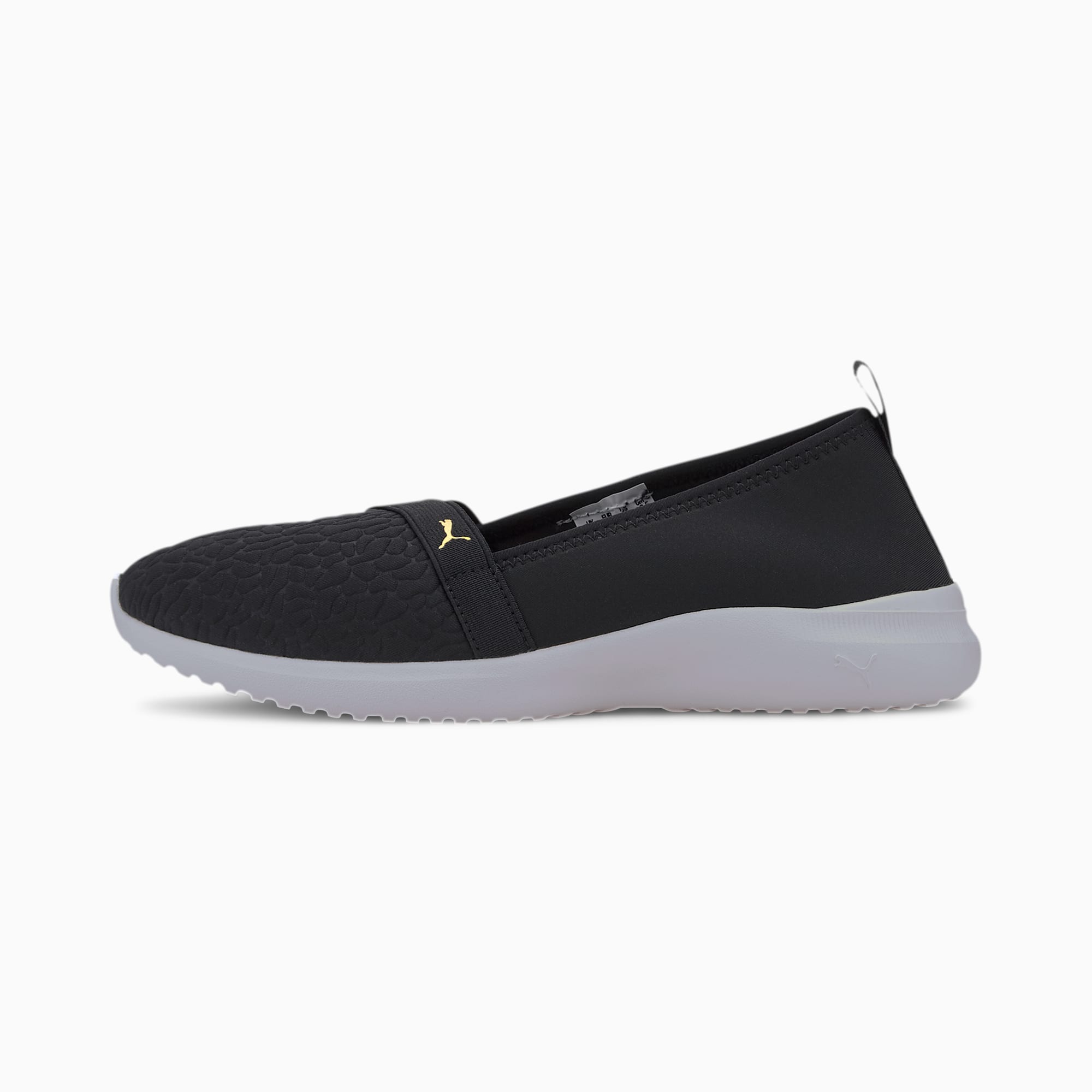 puma black flat shoes