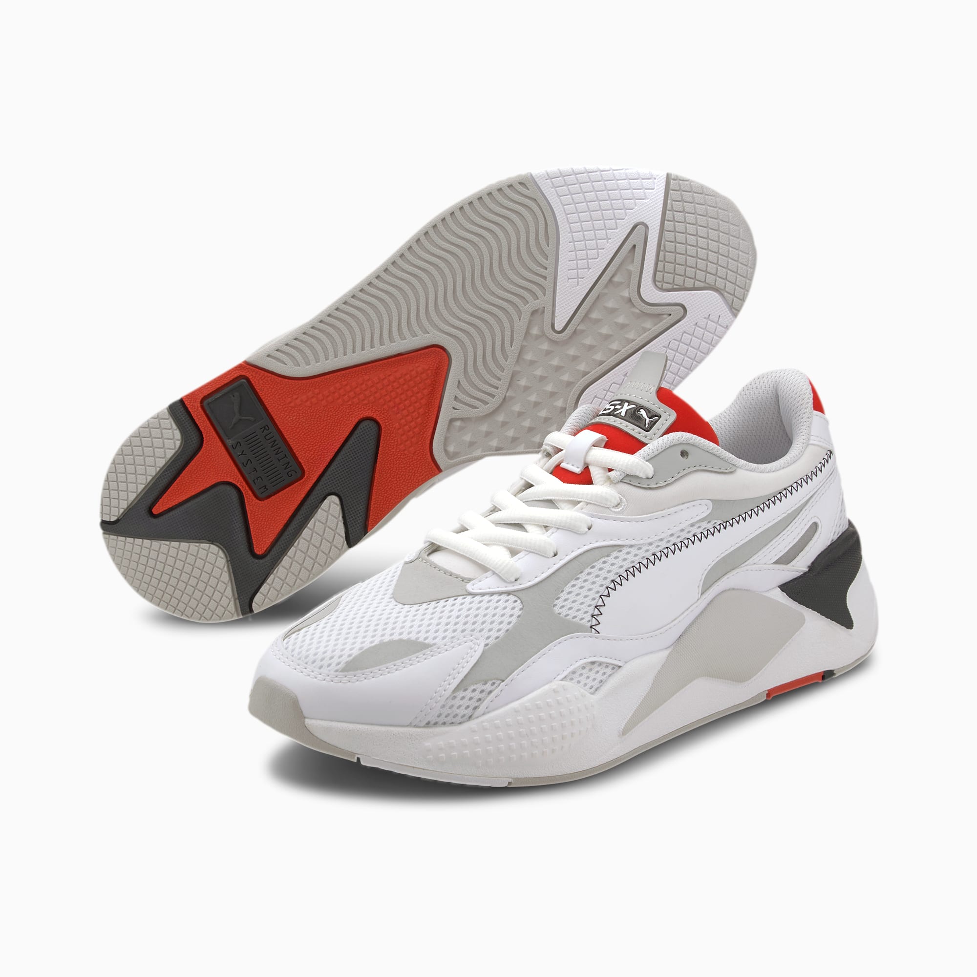 Rs X Millennium Trainers Puma White Gray Violet Puma Shoes