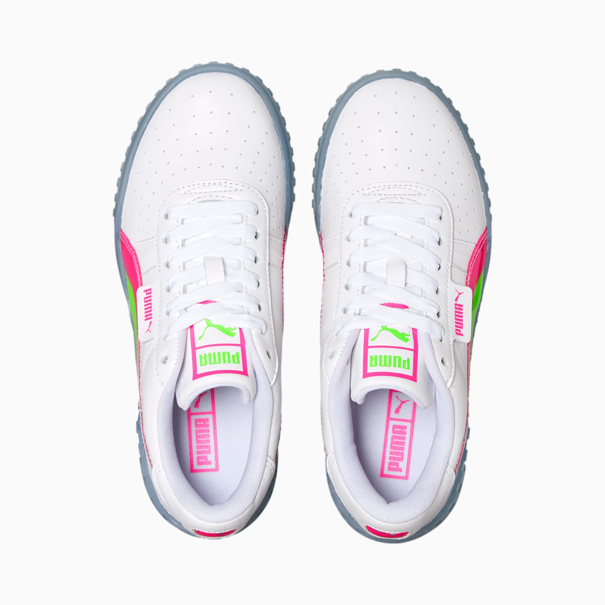 Neon pink pumas top