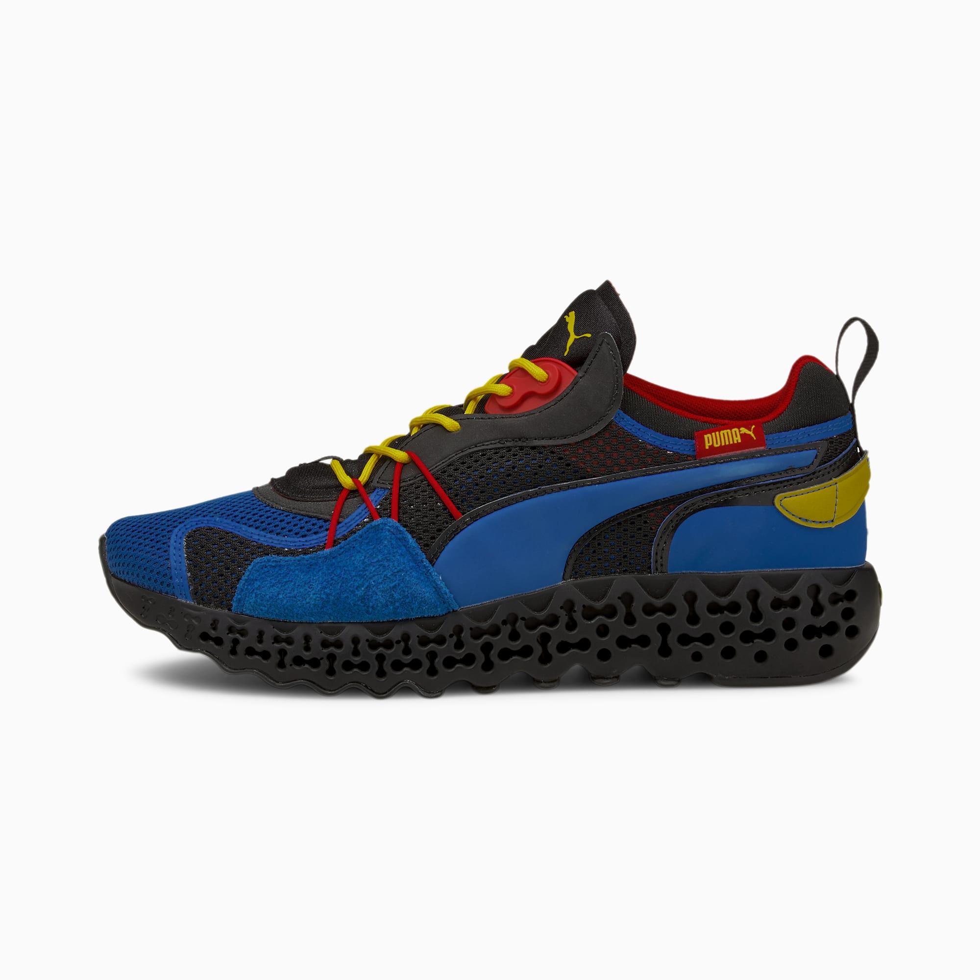 Calibrate Restored Trainers, Lapis Blue-Fizzy Yellow, large-SEA