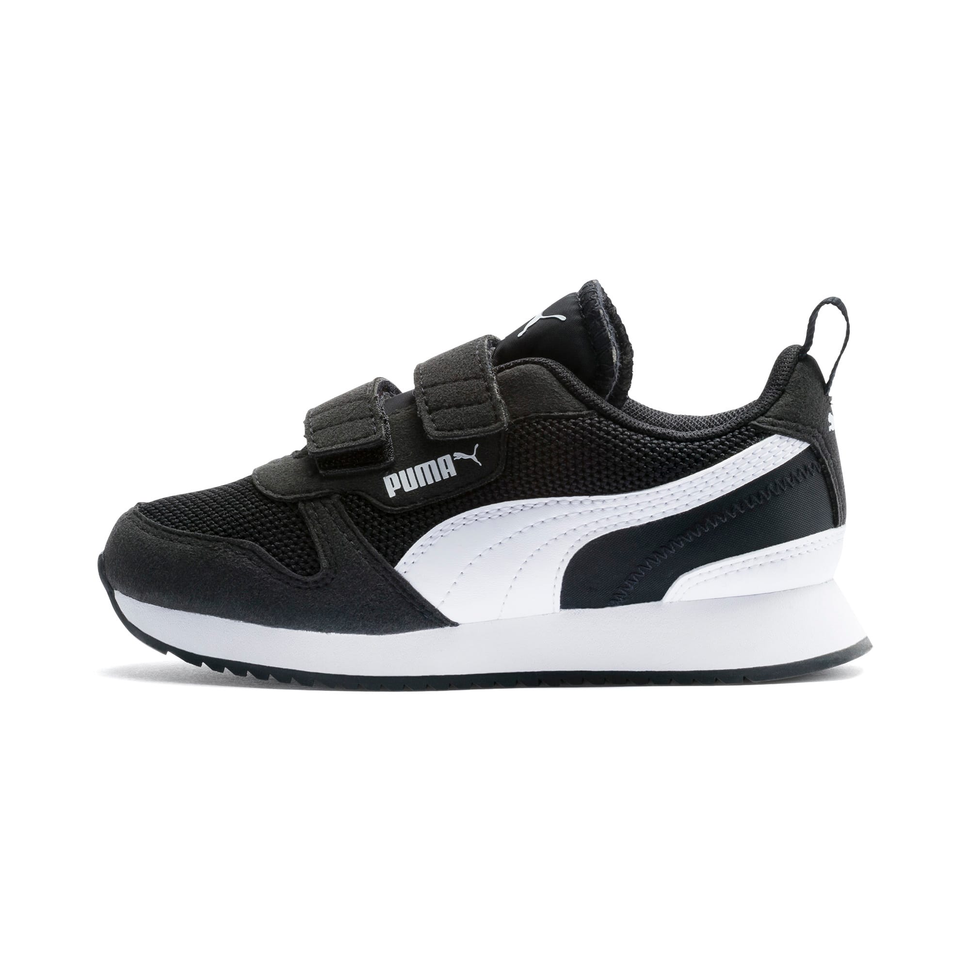 kids black puma trainers