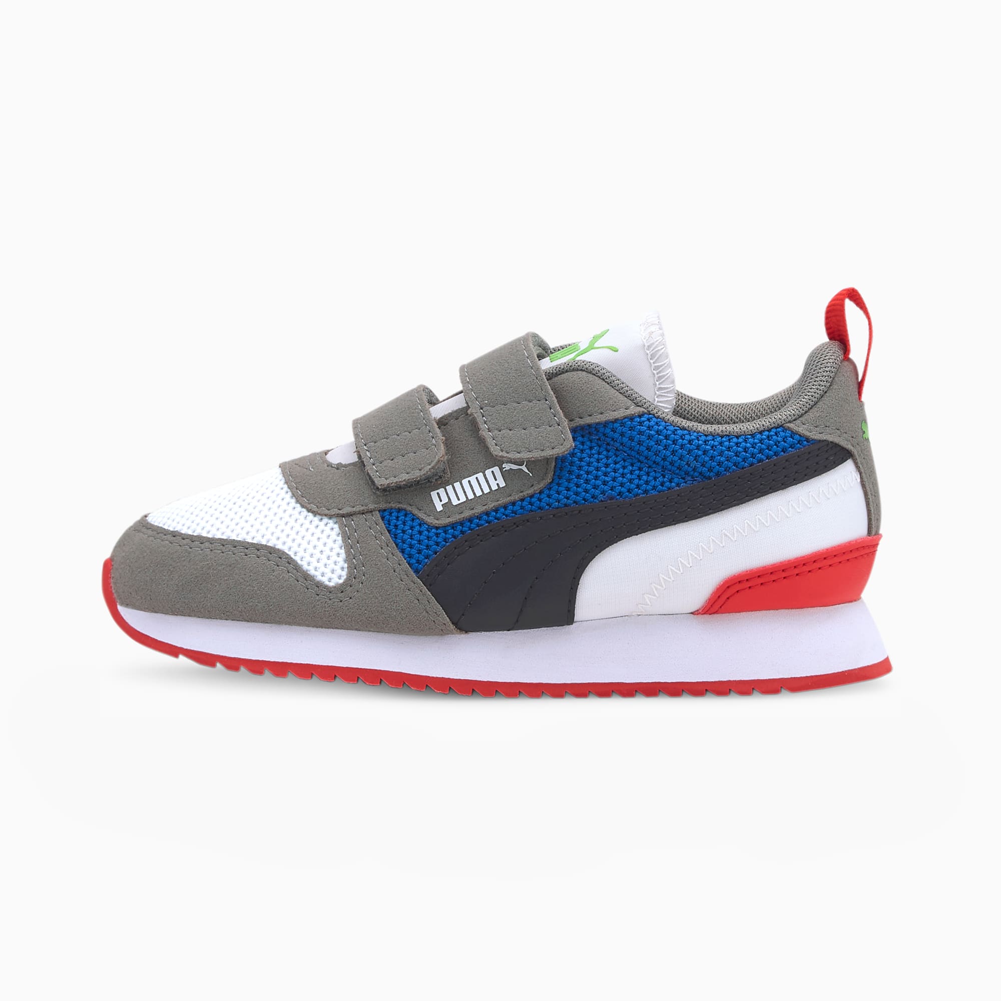 R78 Kids' Trainers, Puma White-Puma Black-Ultra Gray, large-SEA