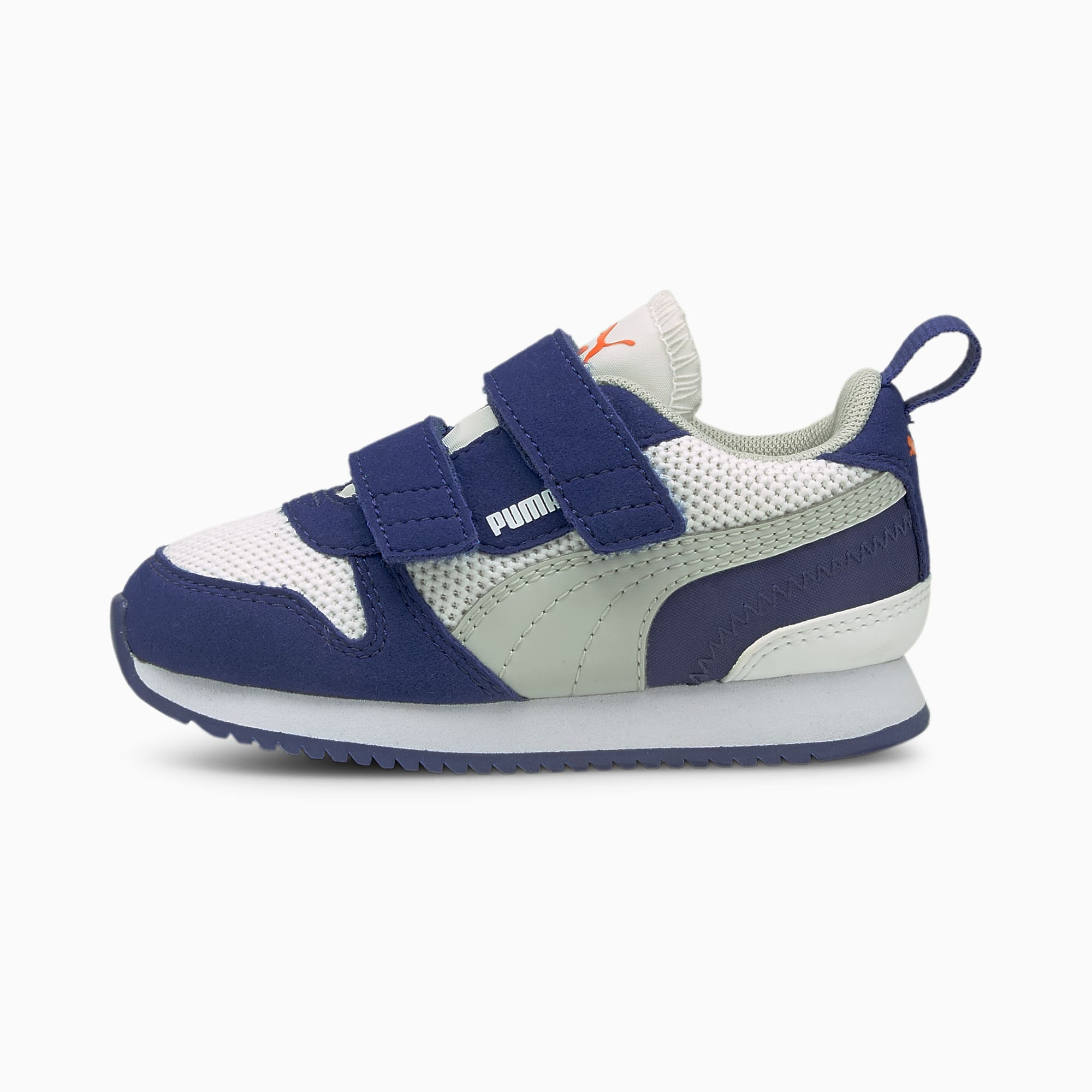 R78 Babies' Trainers, Puma White-Gray Violet-Elektro Blue, large