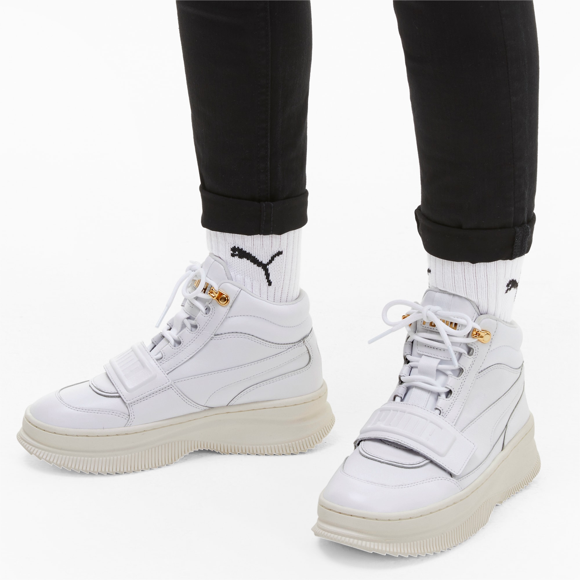 puma high top trainers womens