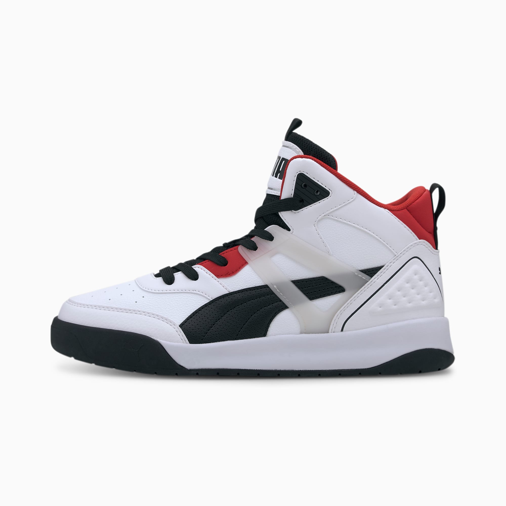 Backcourt Mid Trainers | Puma White-Puma Risk Red-Puma Silver | Shopback x PUMA | PUMA