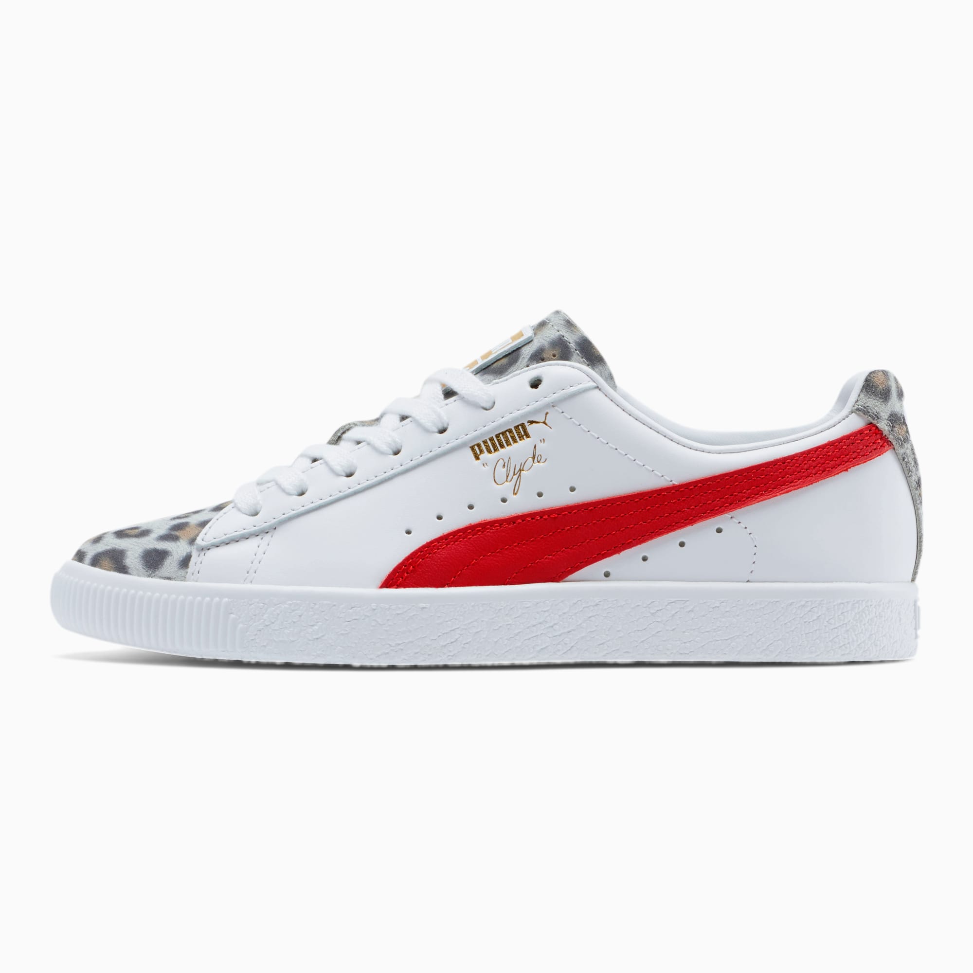 Puma clyde leopard print discount