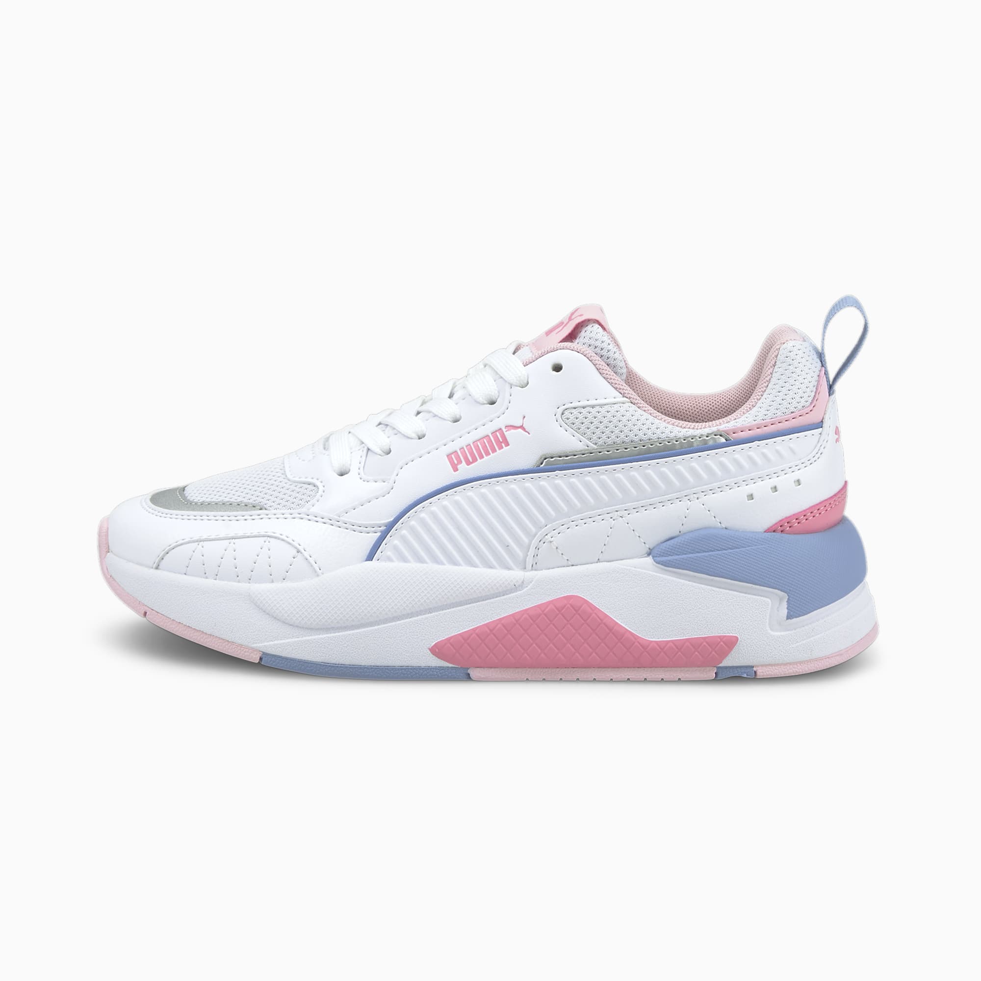 puma pink white sneakers