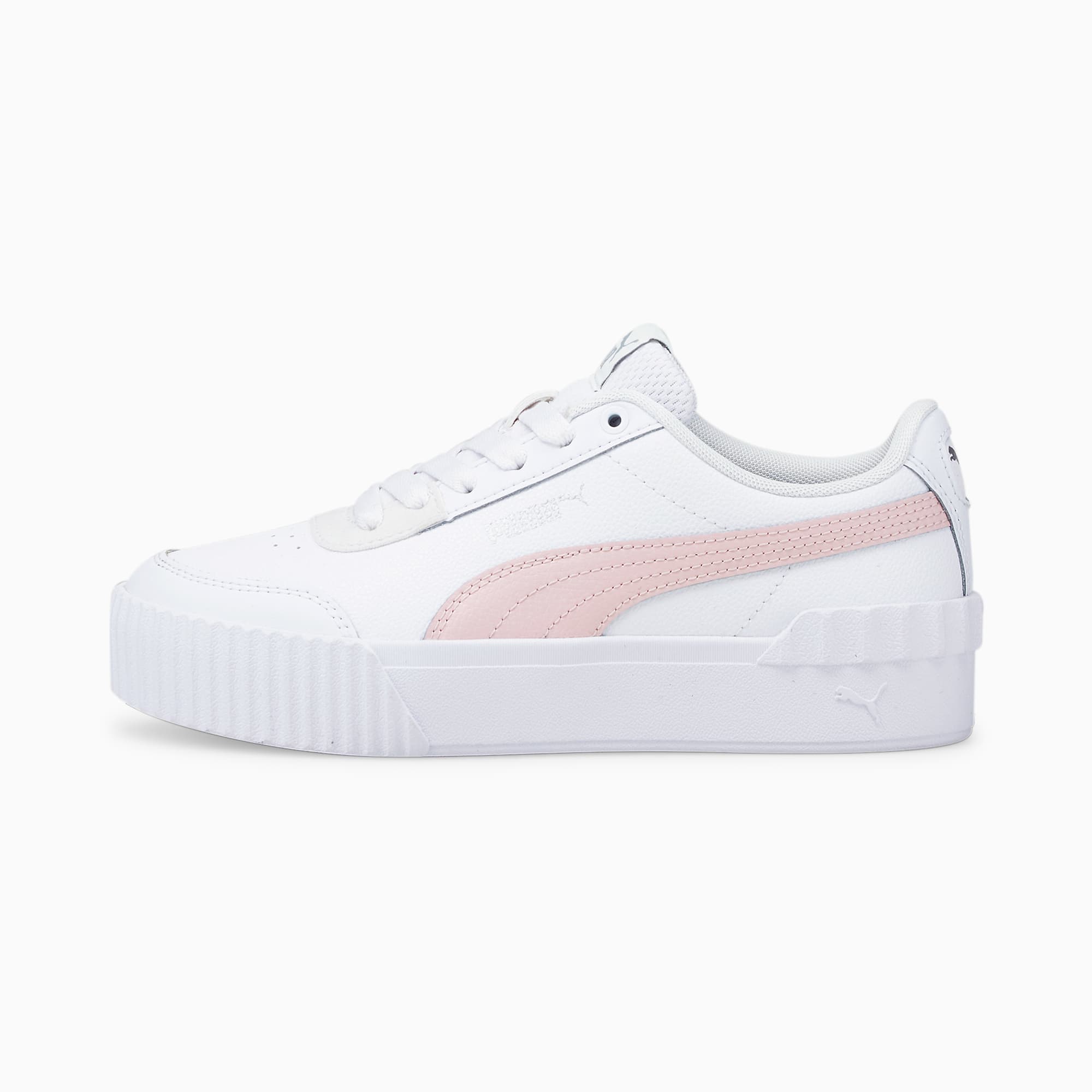 Pink and white pumas shop